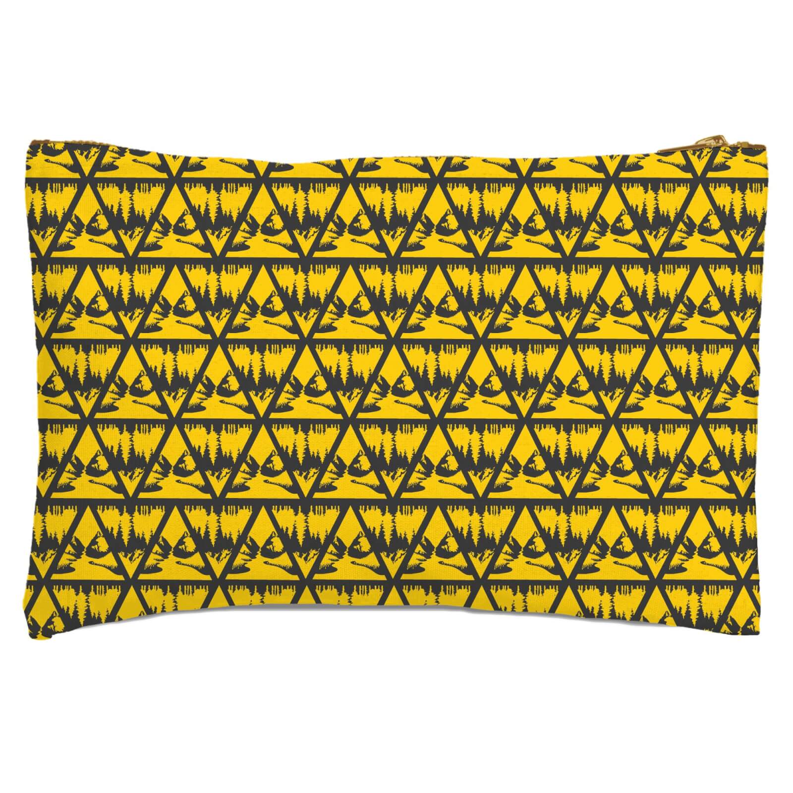 Triangle Woods Zipped Pouch
