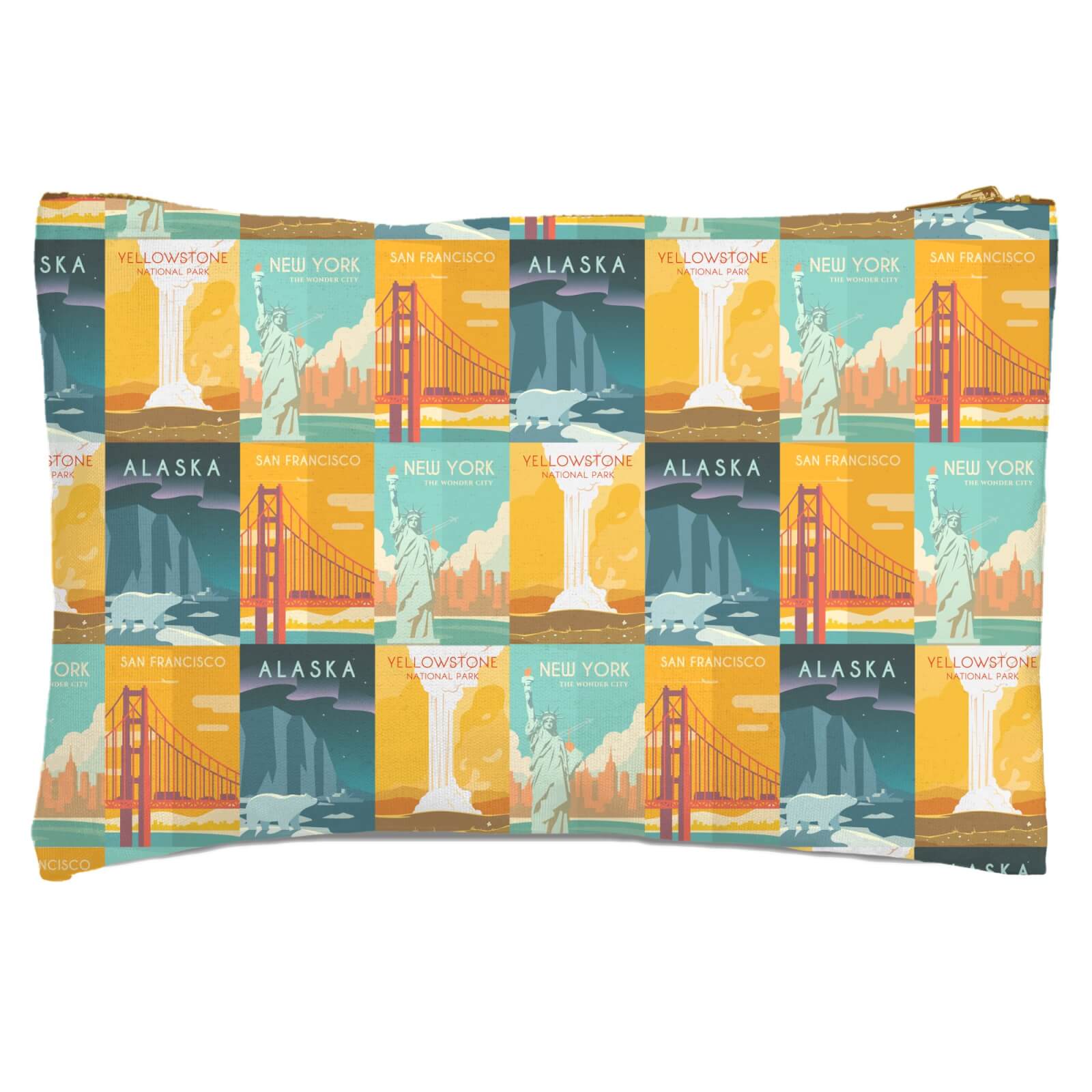 Travel The Americas Zipped Pouch