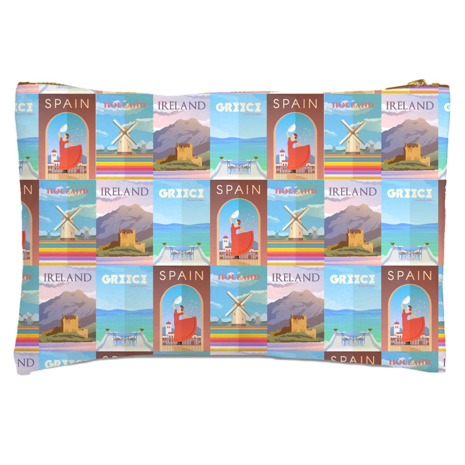 Travelling Around Europe Zipped Pouch