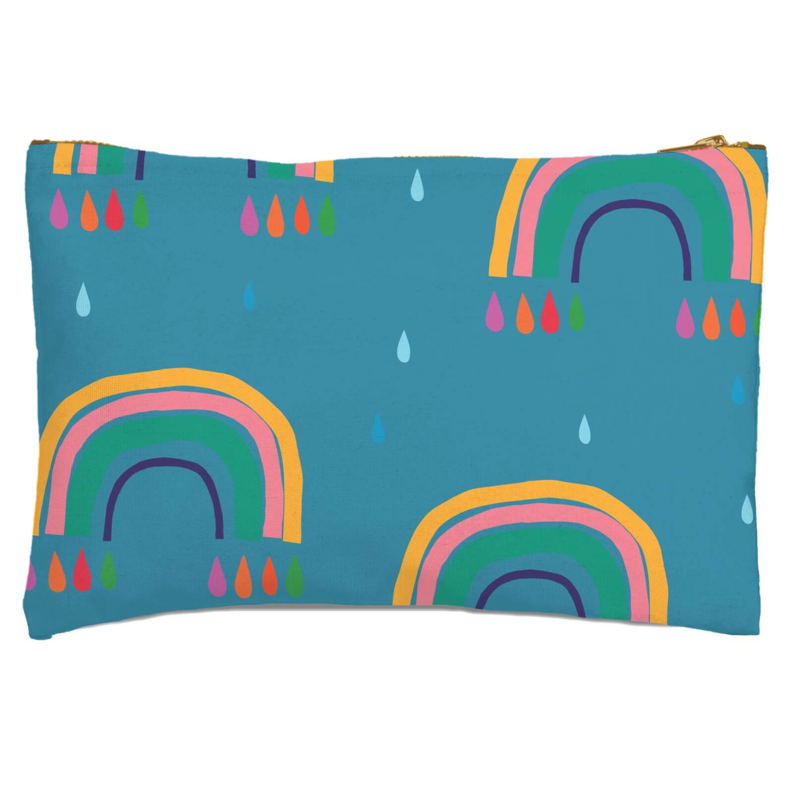 Rainbows & Rain Zipped Pouch