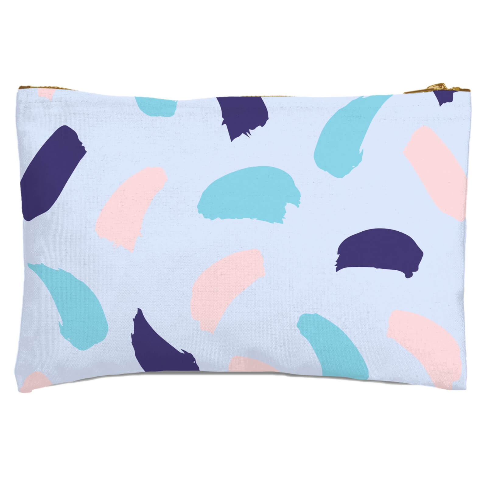 Large Brush Strokes Zipped Pouch