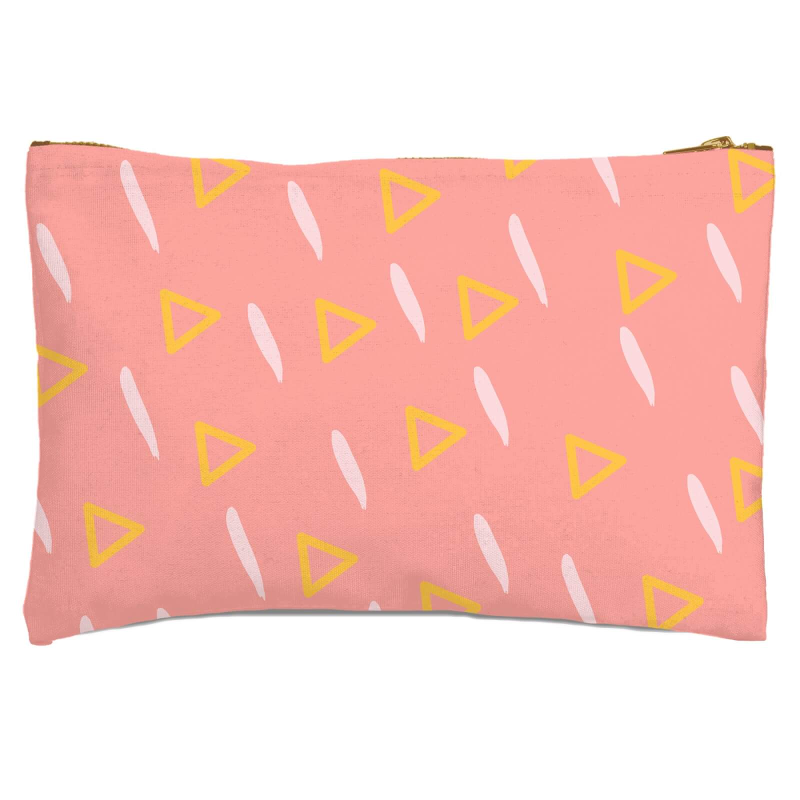 Lines And Triangles Zipped Pouch