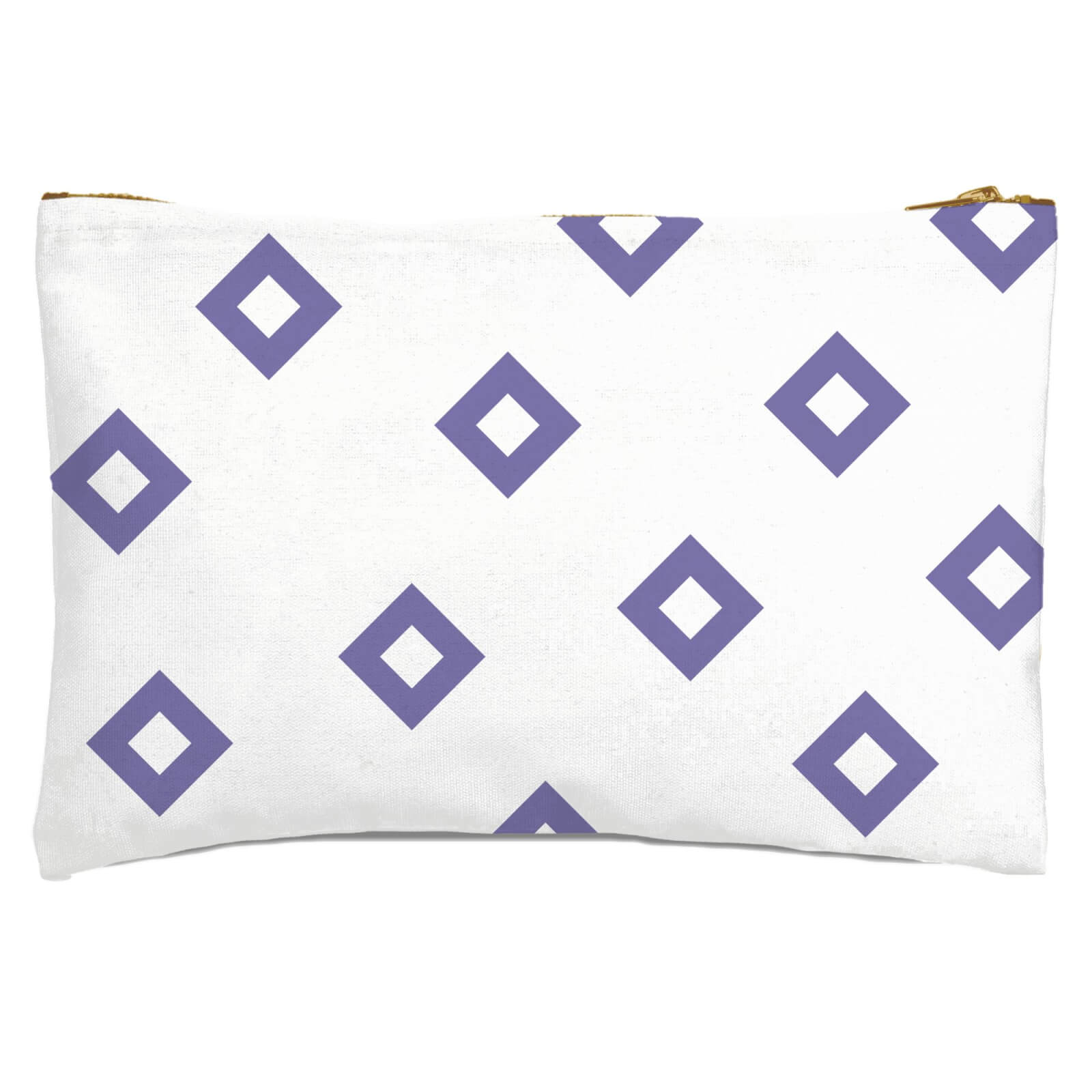 Outlined Diamonds Zipped Pouch
