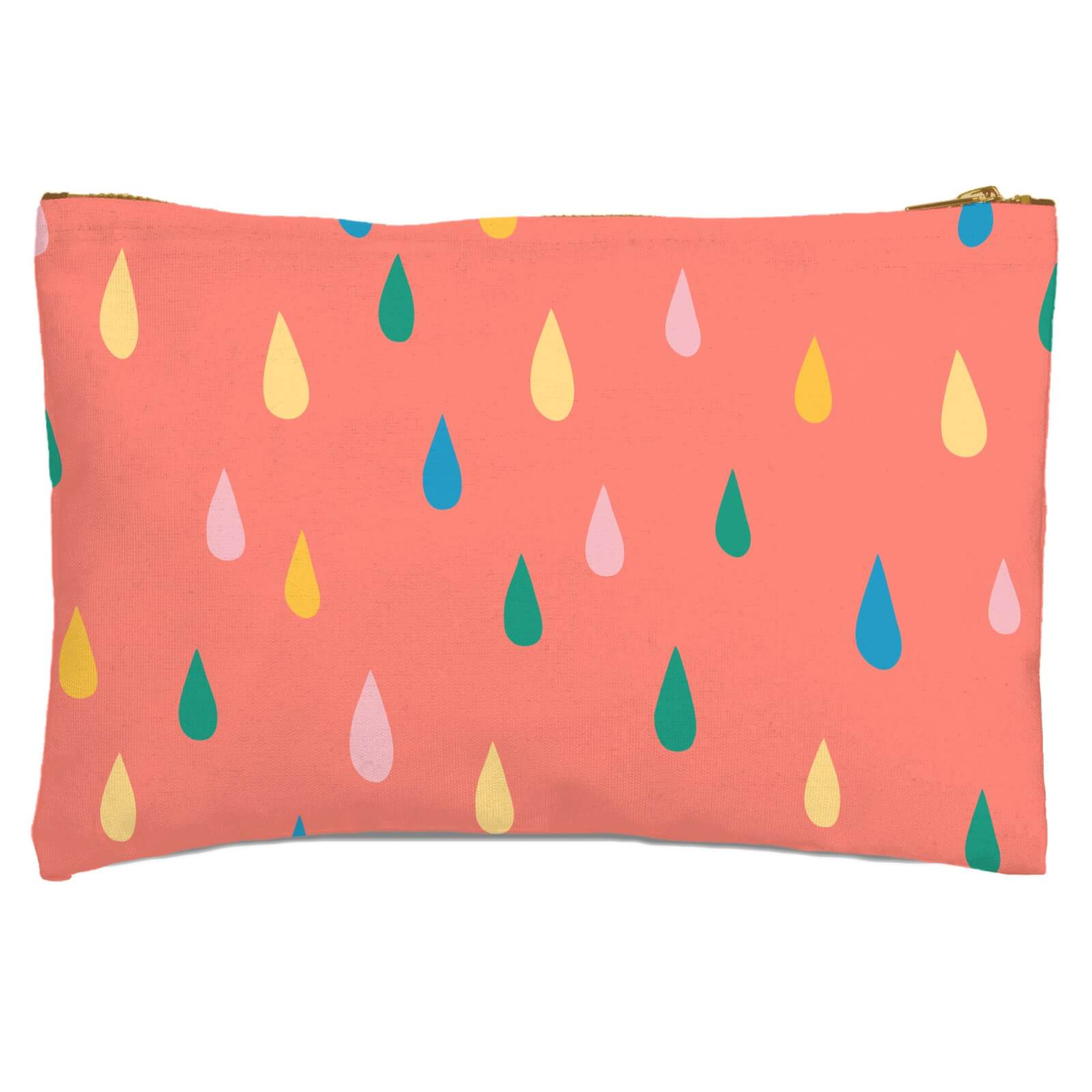Rainbow Rain Drops Zipped Pouch