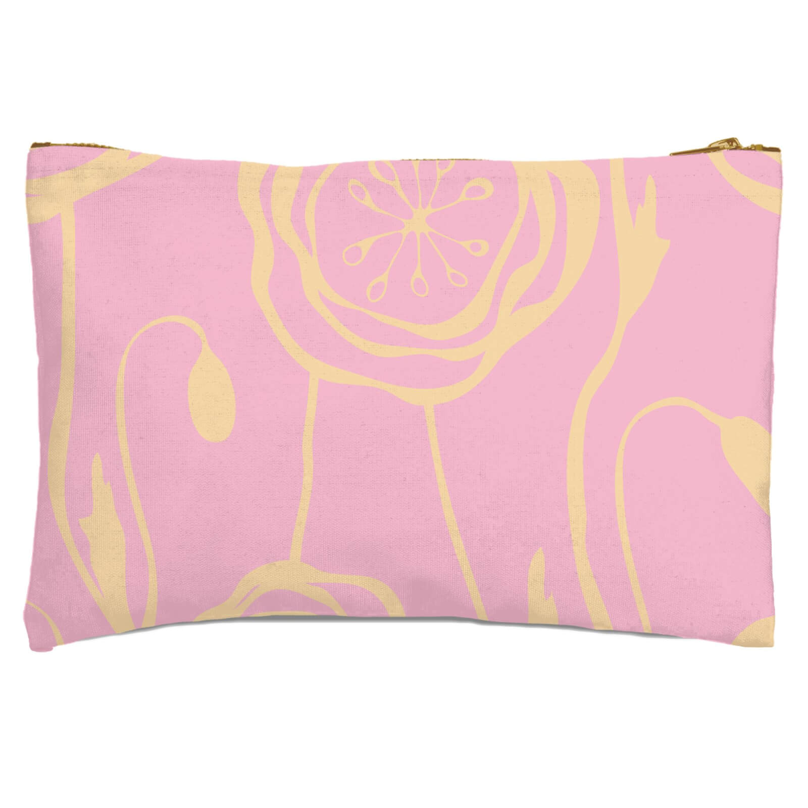Light Poppies Zipped Pouch