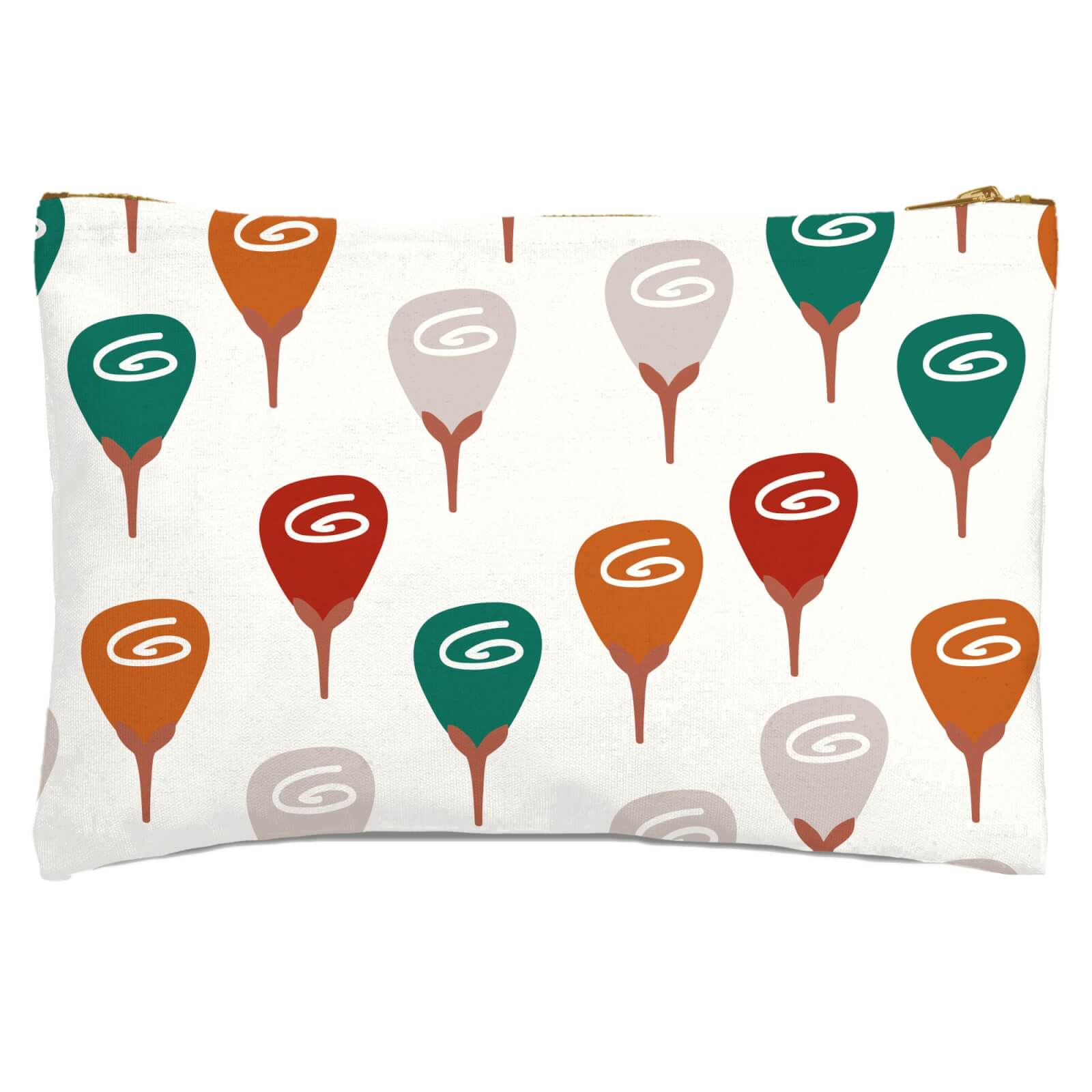 Retro Roses Zipped Pouch