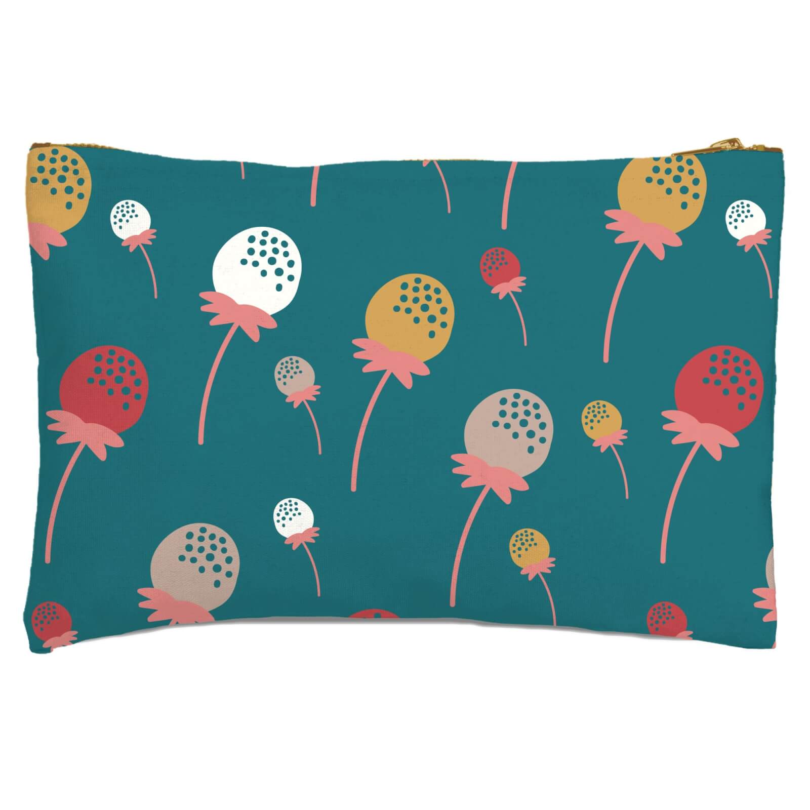 Retro Strawberries Zipped Pouch