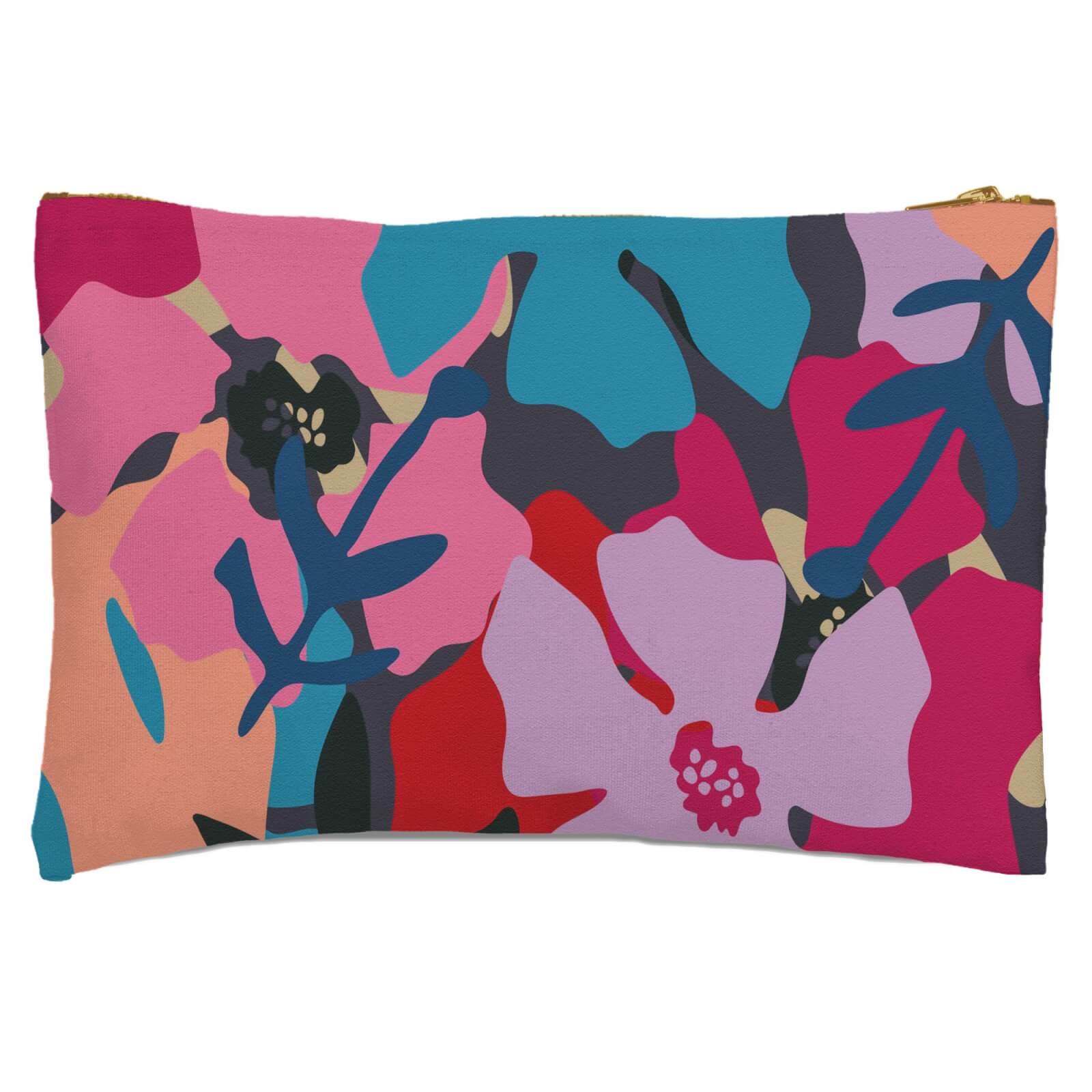 Giant Retro Flowers Zipped Pouch
