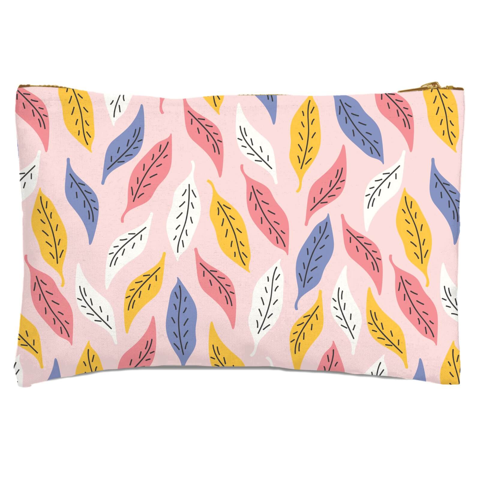 Retro Multi Leaves Zipped Pouch