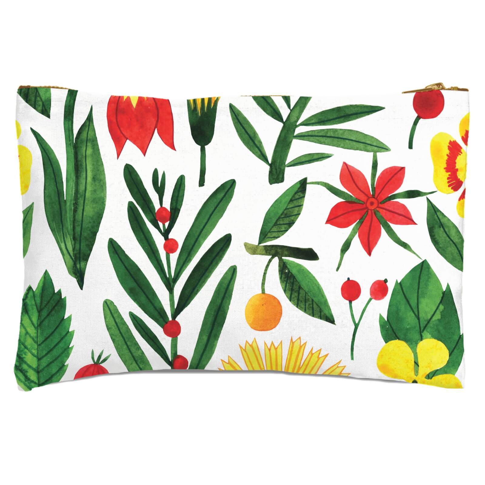 Retro Florals Zipped Pouch