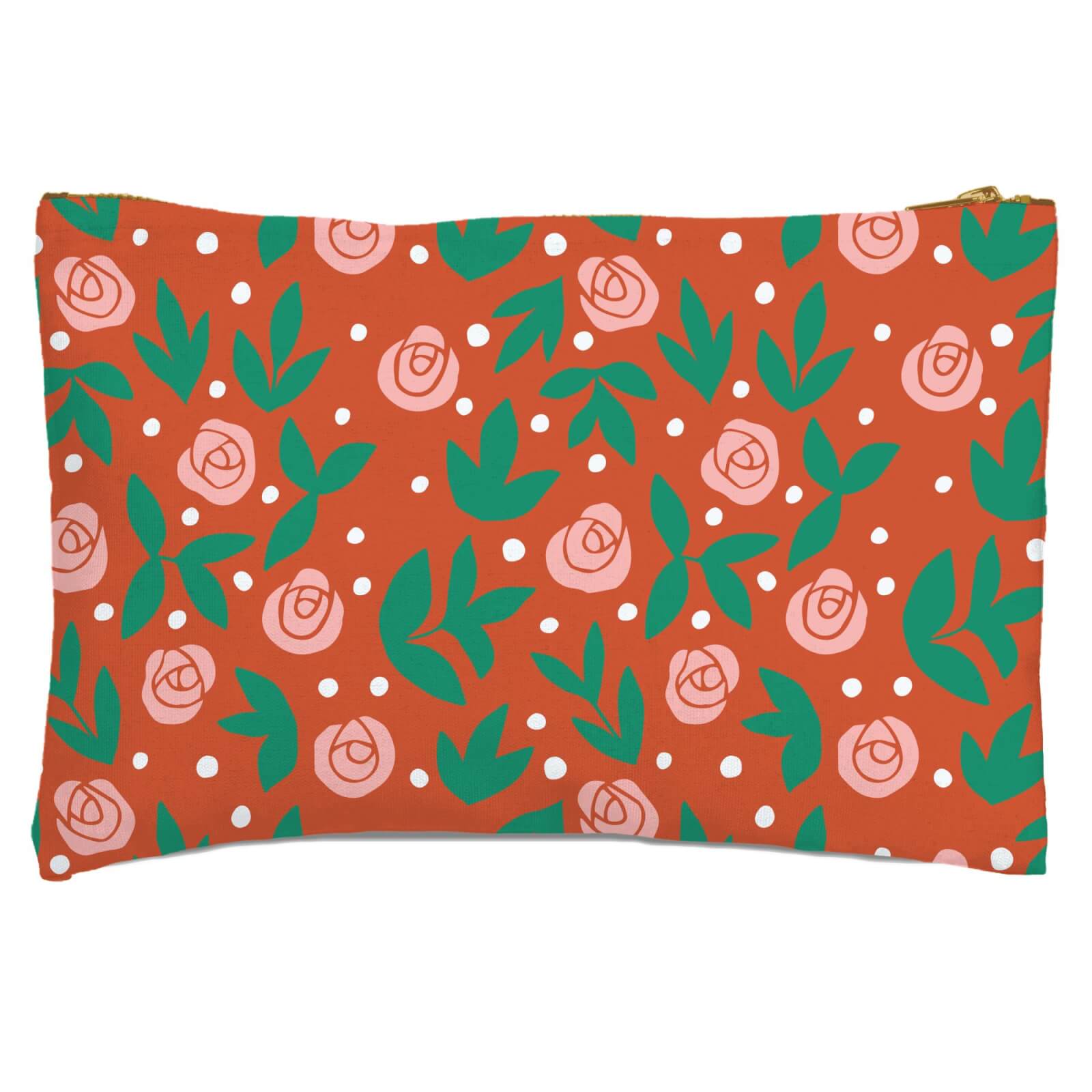 Rose Bush Zipped Pouch