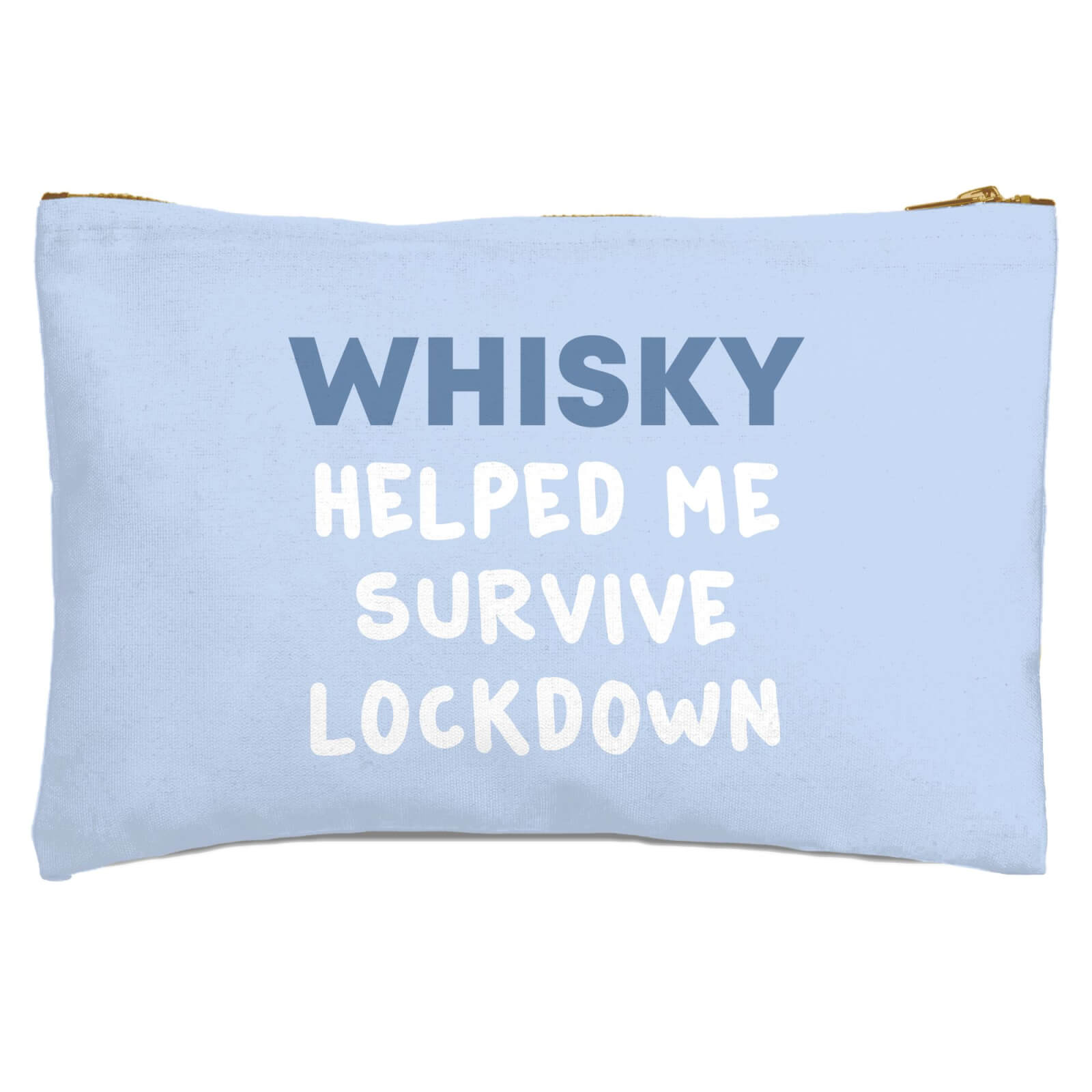 Whisky Helped Me Survive Lockdown Zipped Pouch