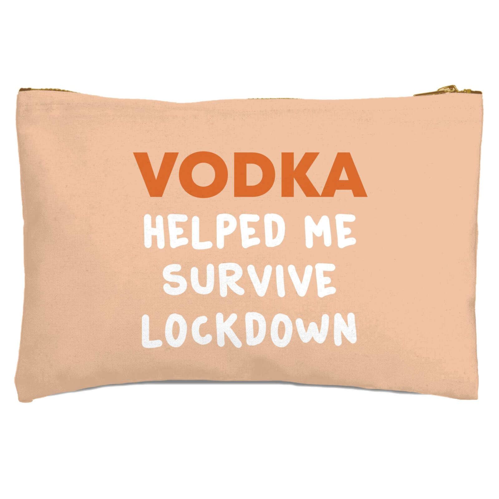 Vodka Helped Me Survive Lockdown Zipped Pouch