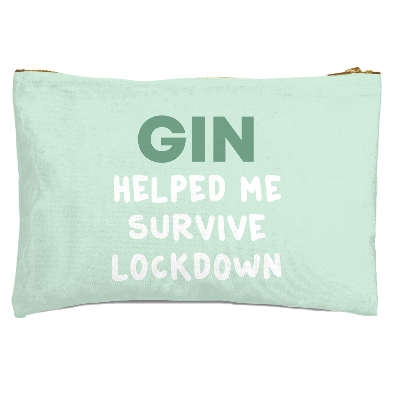 Gin Helped Me Survive Lockdown Zipped Pouch