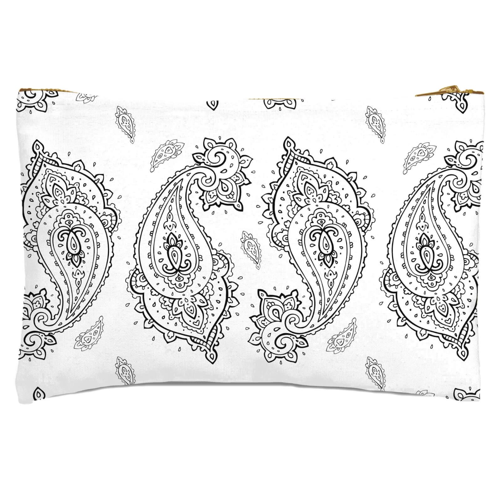 Overlapped Paisley Zipped Pouch