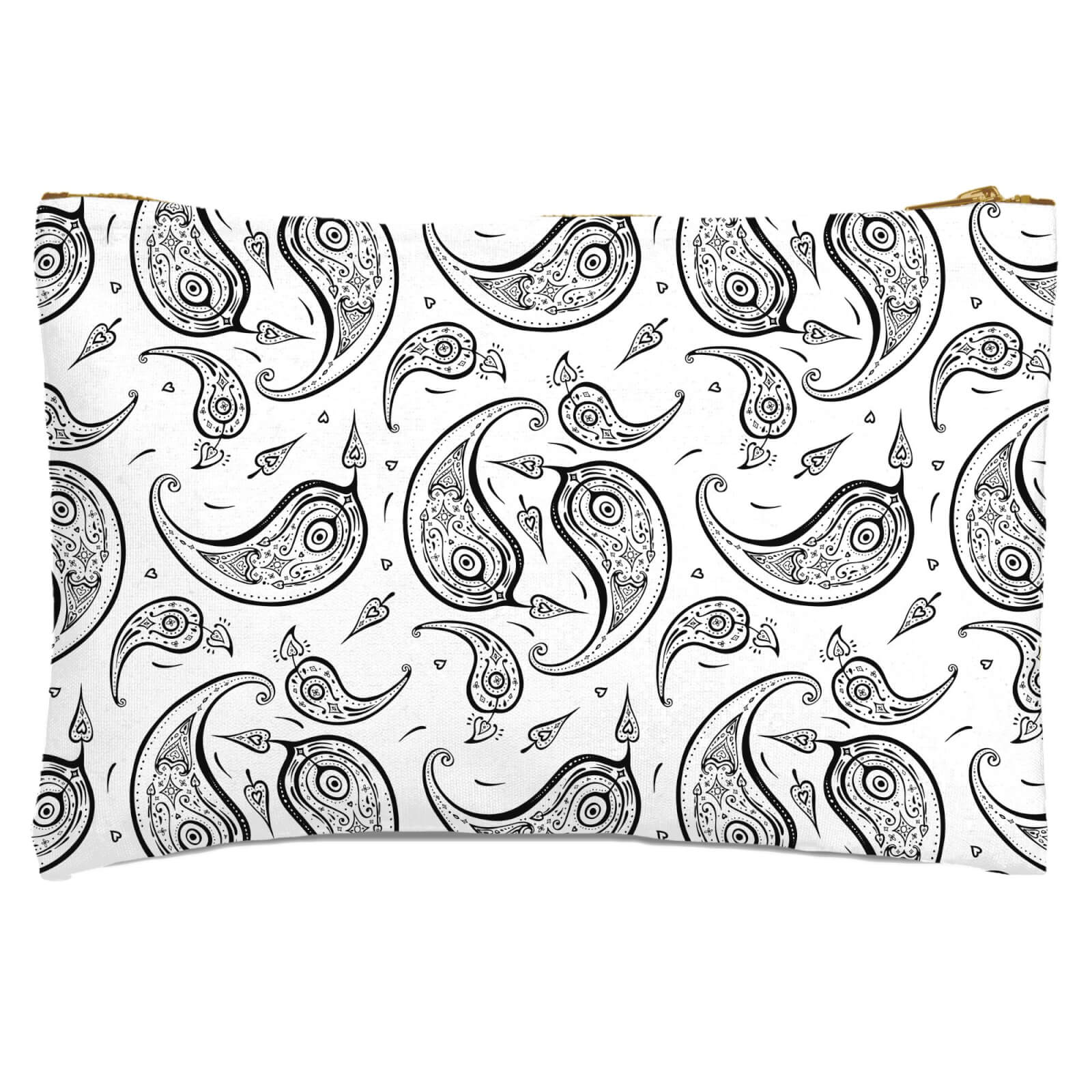Tear Drop Paisley Zipped Pouch