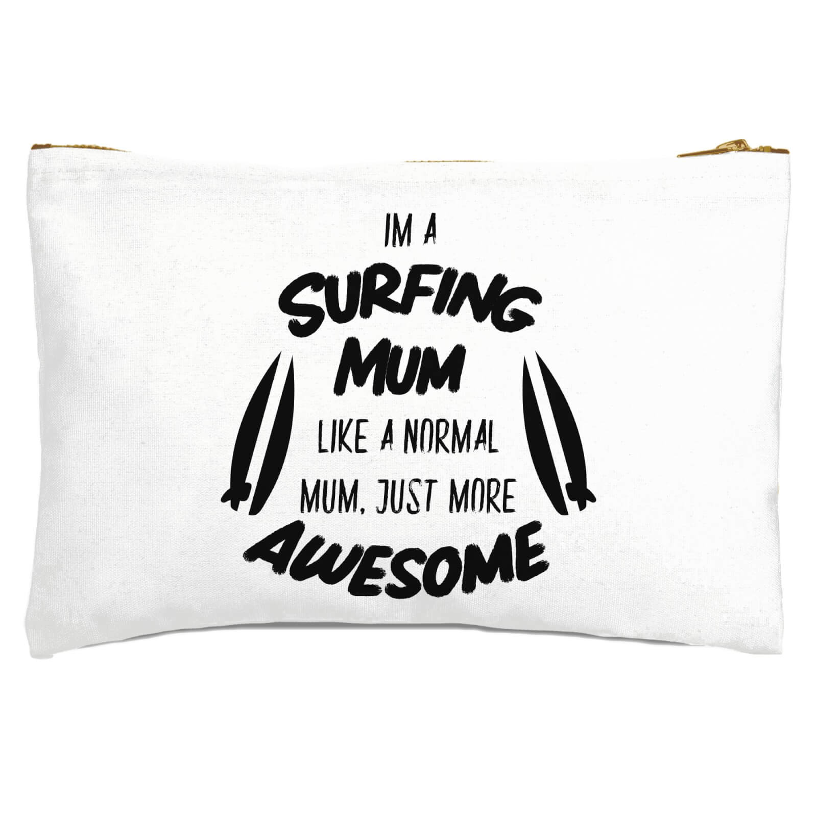 Surfing Mum Zipped Pouch