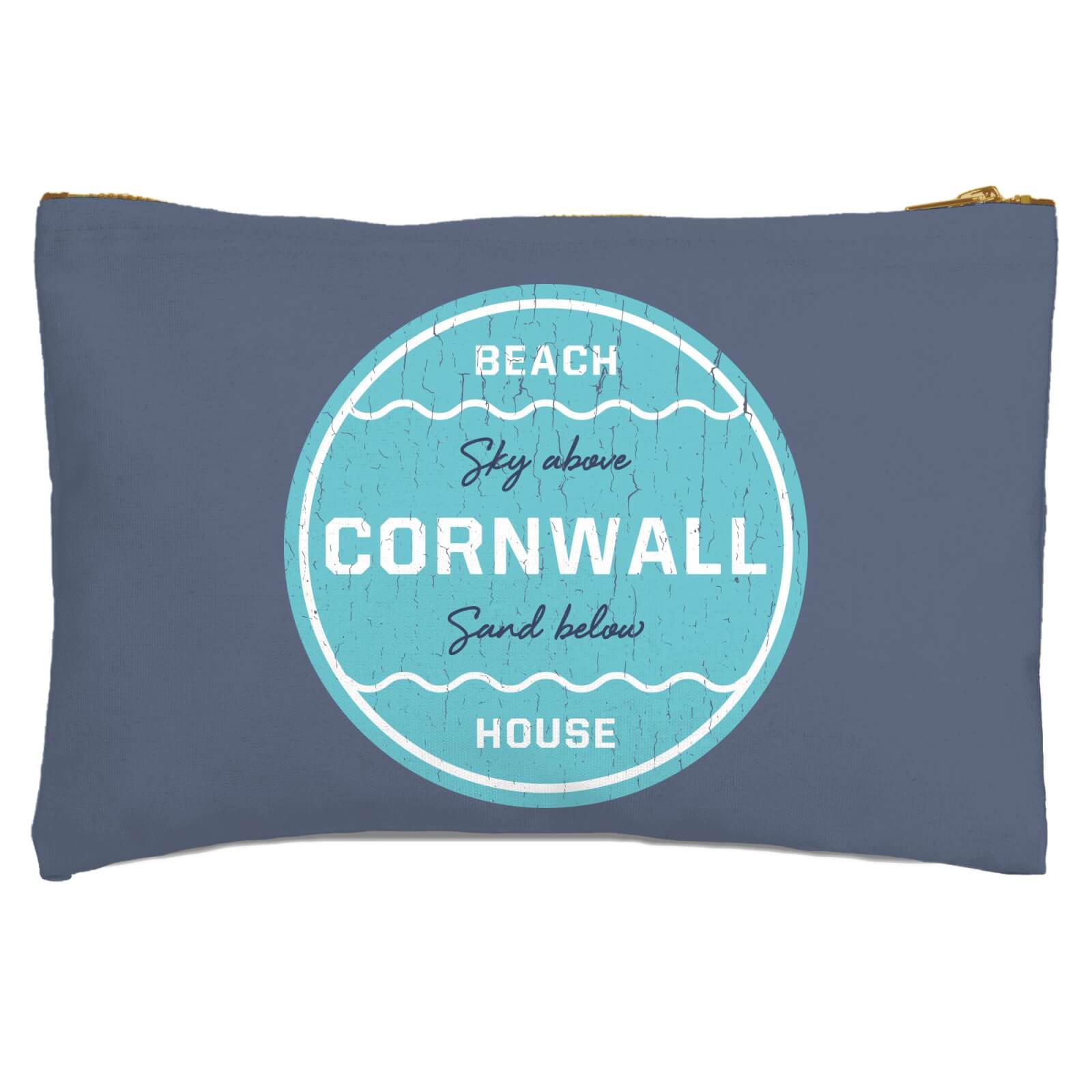 Cornwall Beach Badge Zipped Pouch