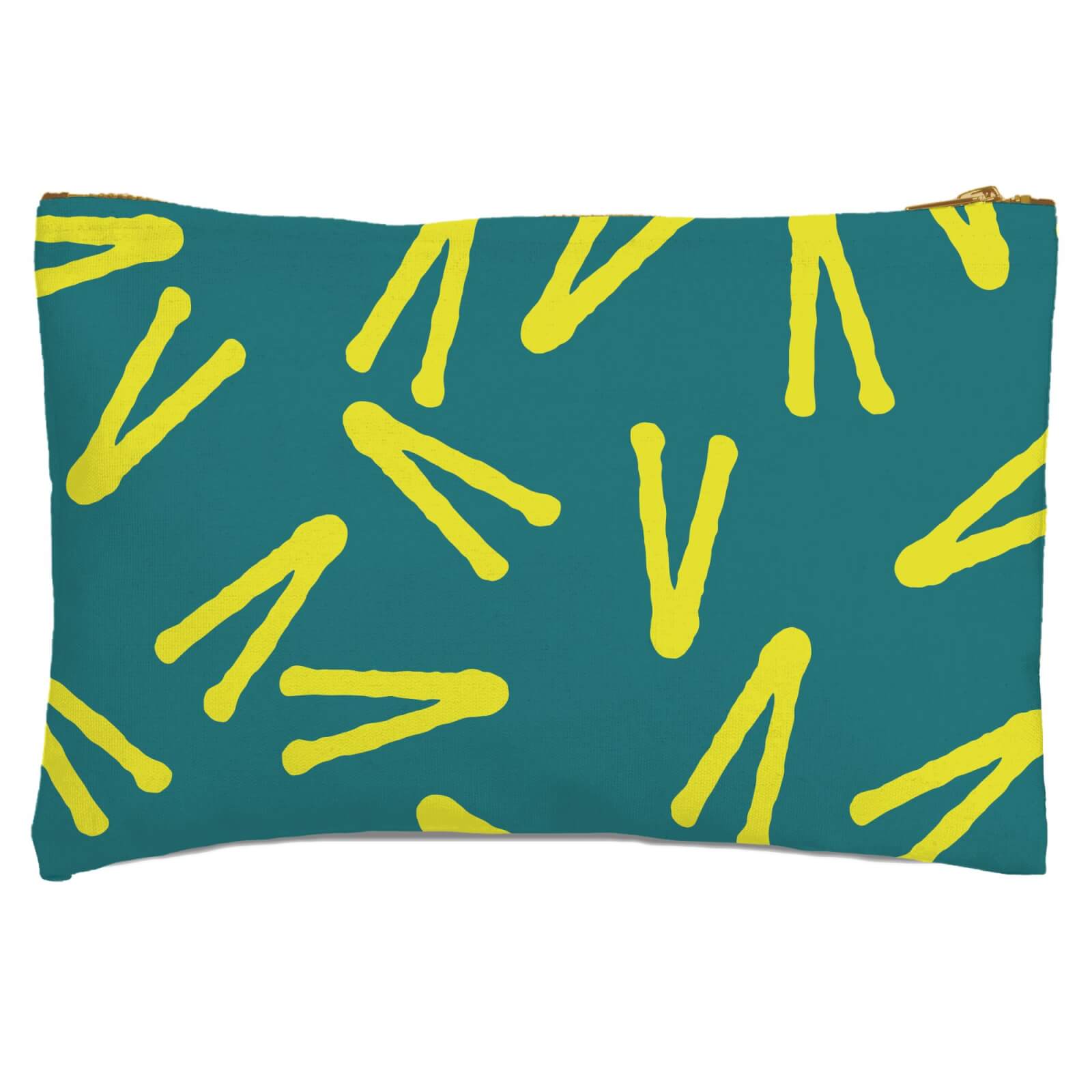 Abstract Tribal V Pattern Zipped Pouch