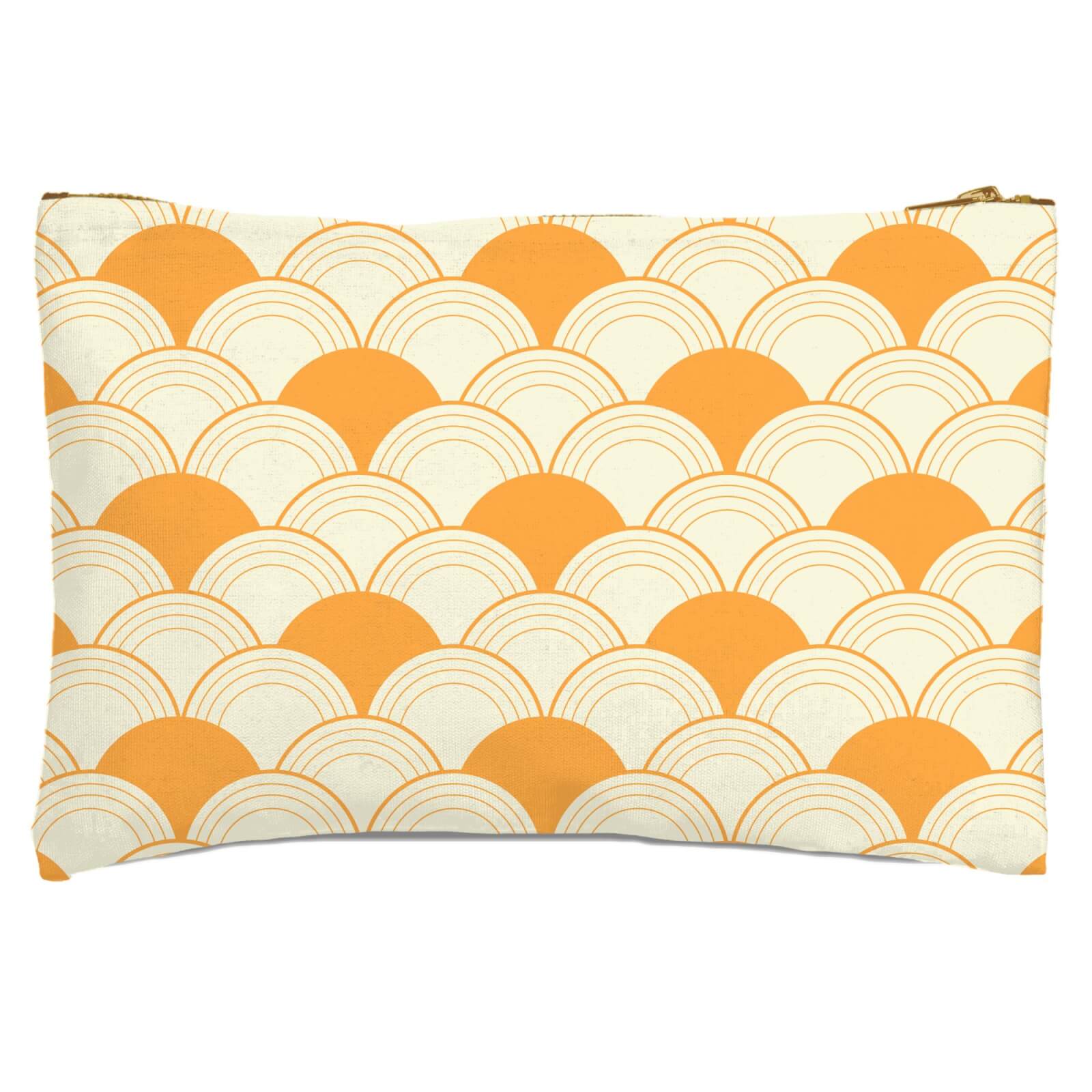 Chinese Fan Pattern Zipped Pouch