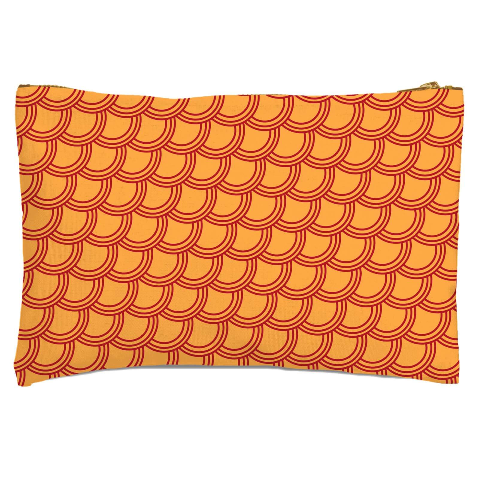 Chinese Pattern Yellow & Red Zipped Pouch