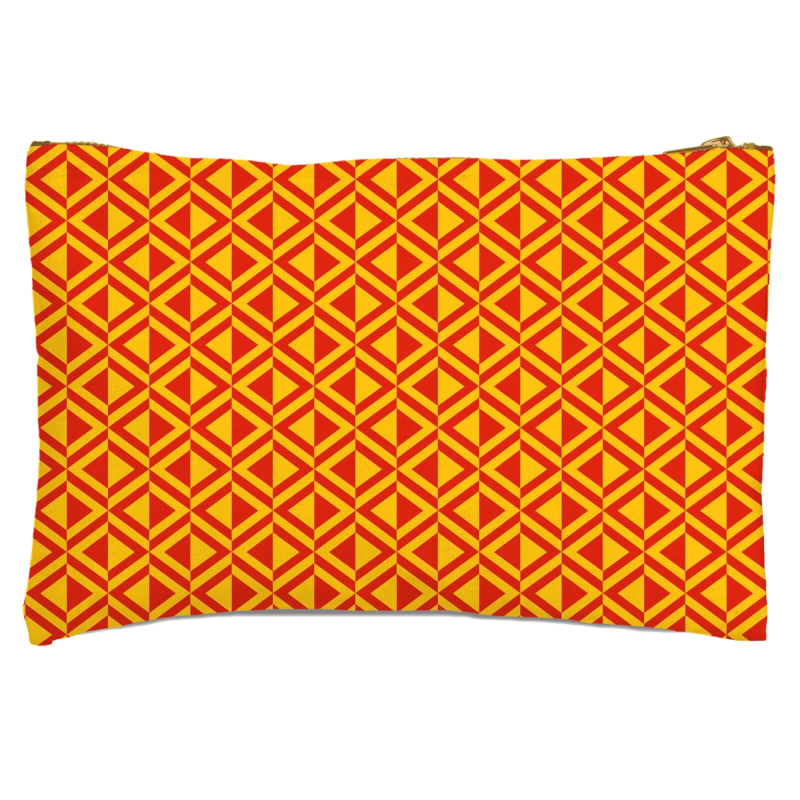 African Inspired Triangle Pattern Zipped Pouch