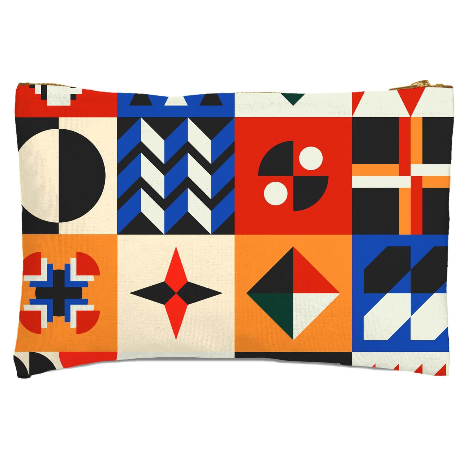 African Inspired Geometric Pattern Zipped Pouch