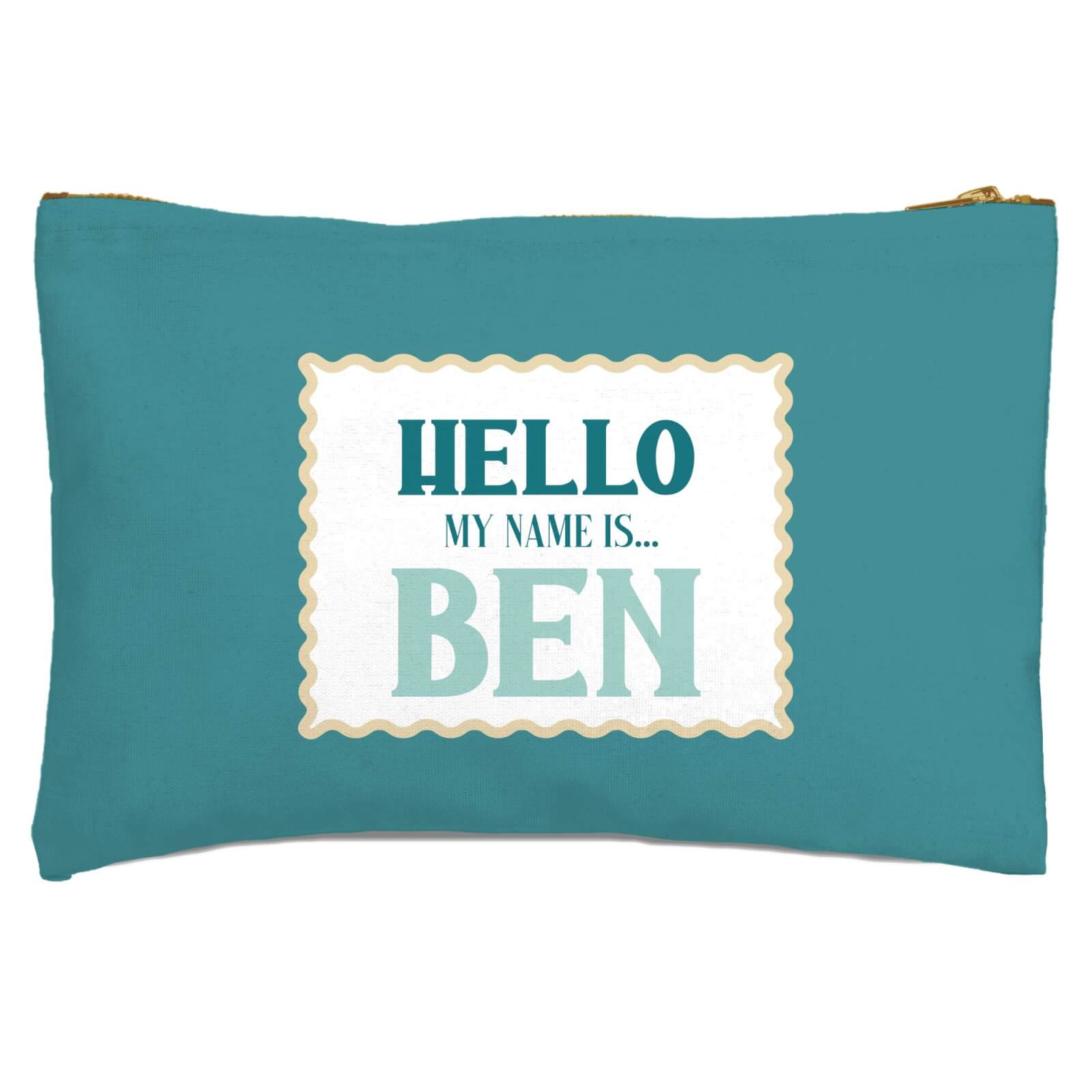Hello, My Name Is Ben Zipped Pouch