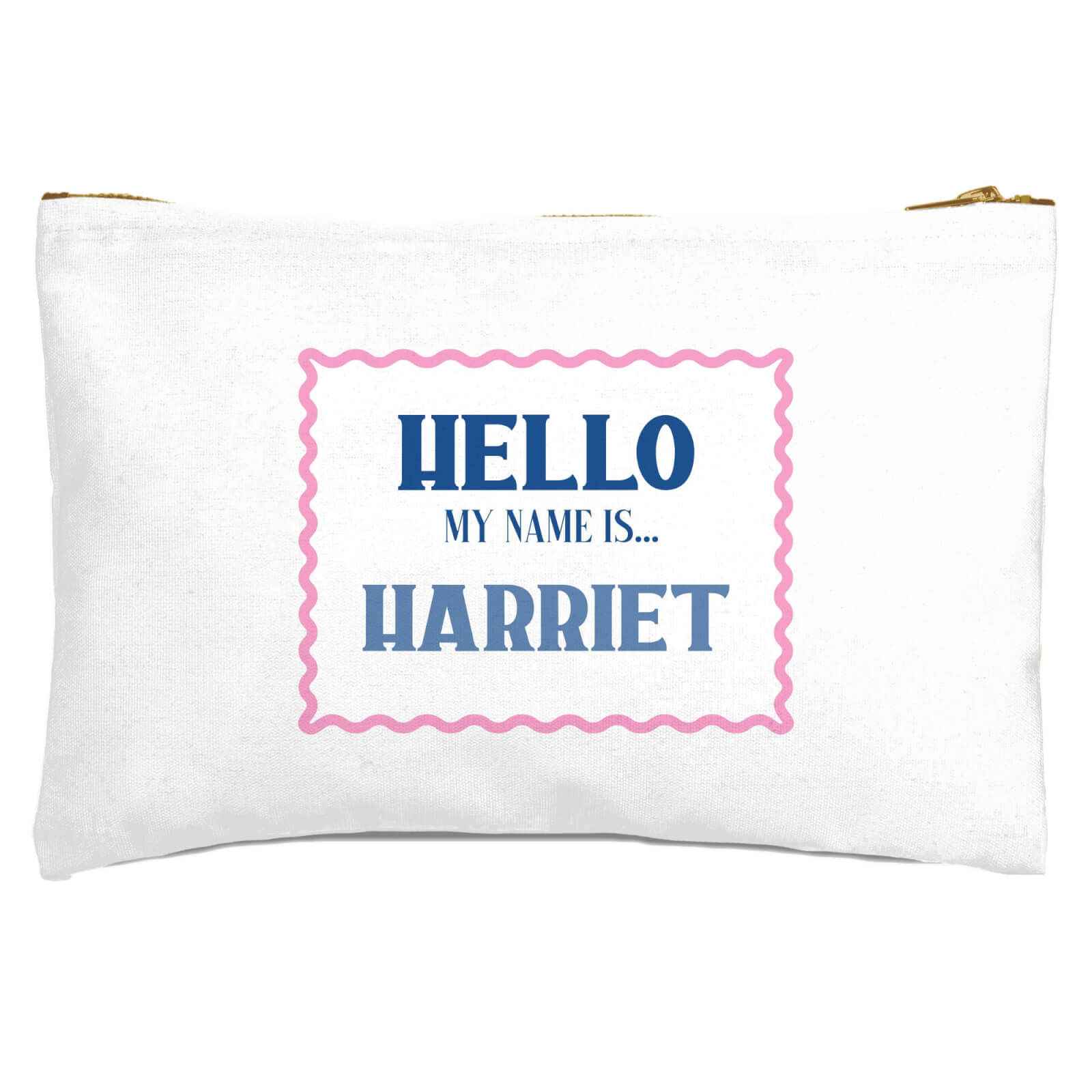 Hello My Name Is Harriet Zipped Pouch