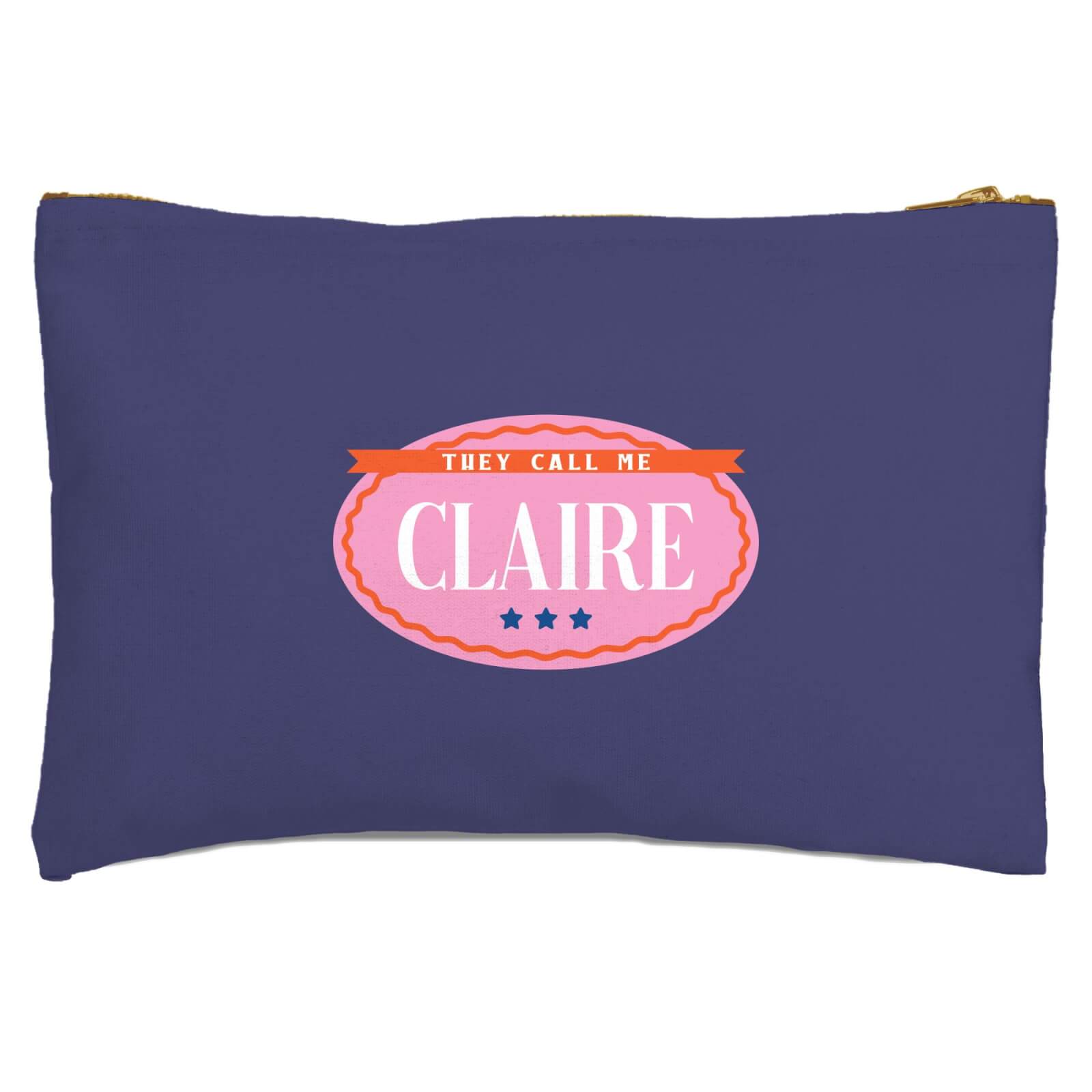 They Call Me Claire Zipped Pouch