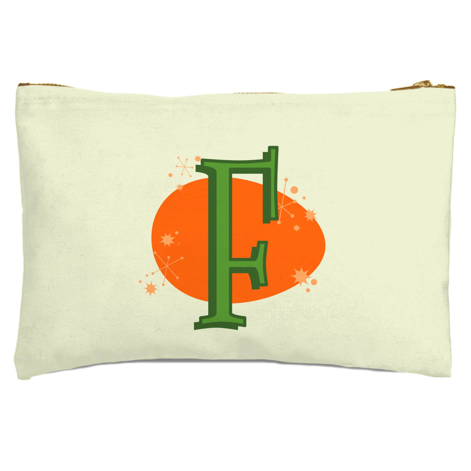 Winter F Zipped Pouch