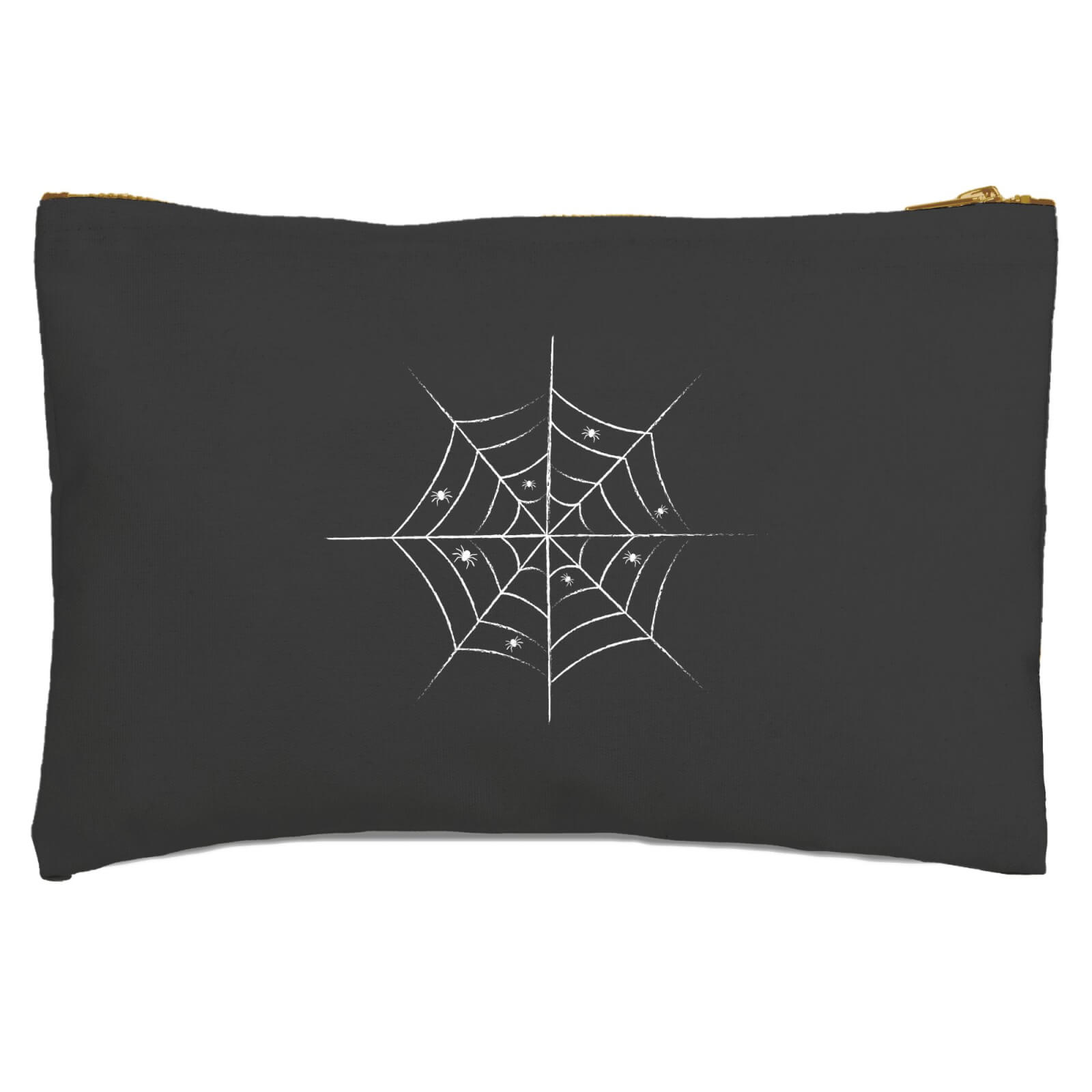 Hand Drawn Spider Web Zipped Pouch