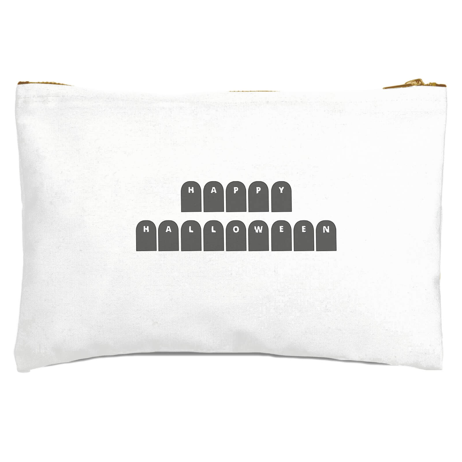 Happy Halloween Gravestones Zipped Pouch