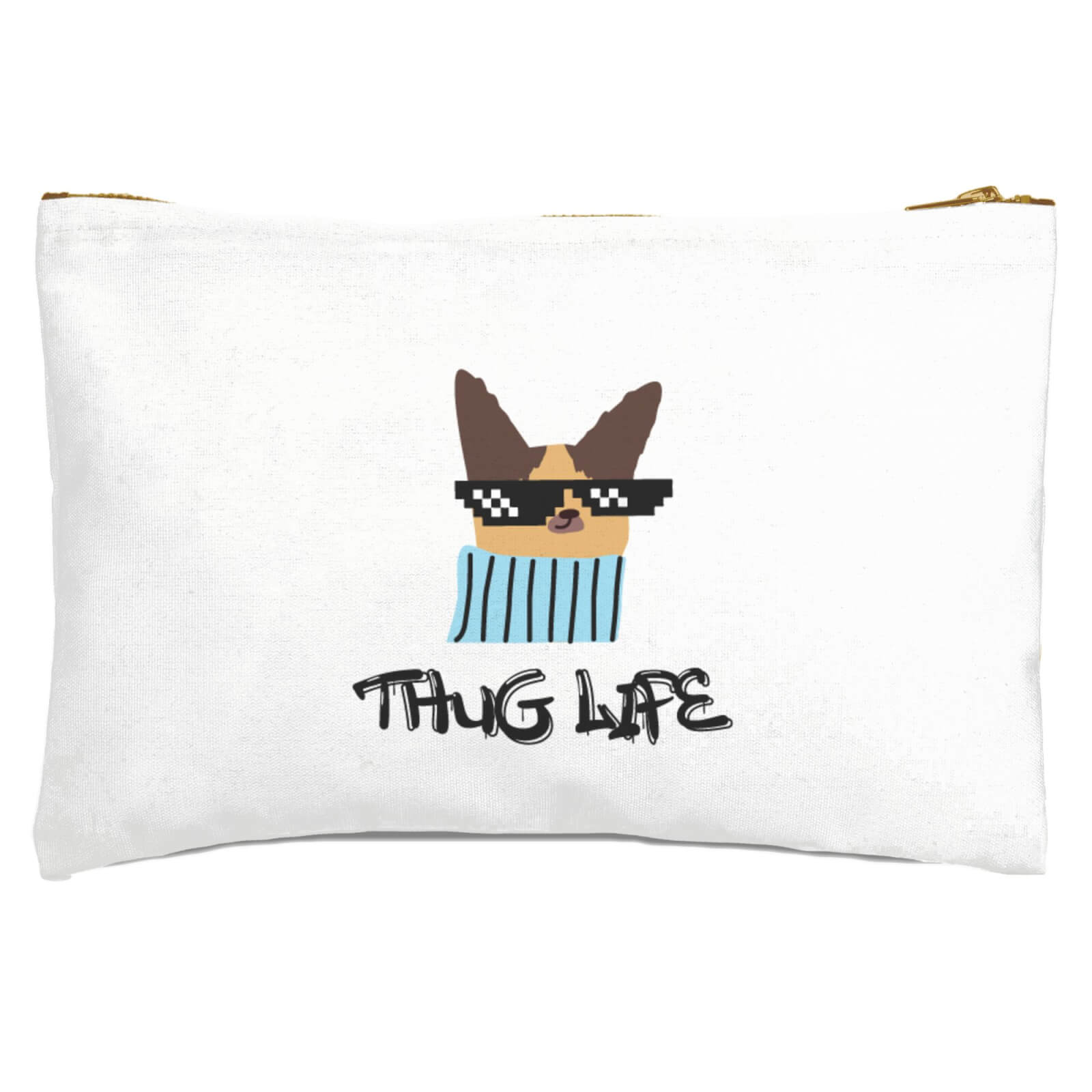 Thug Life Dog Zipped Pouch