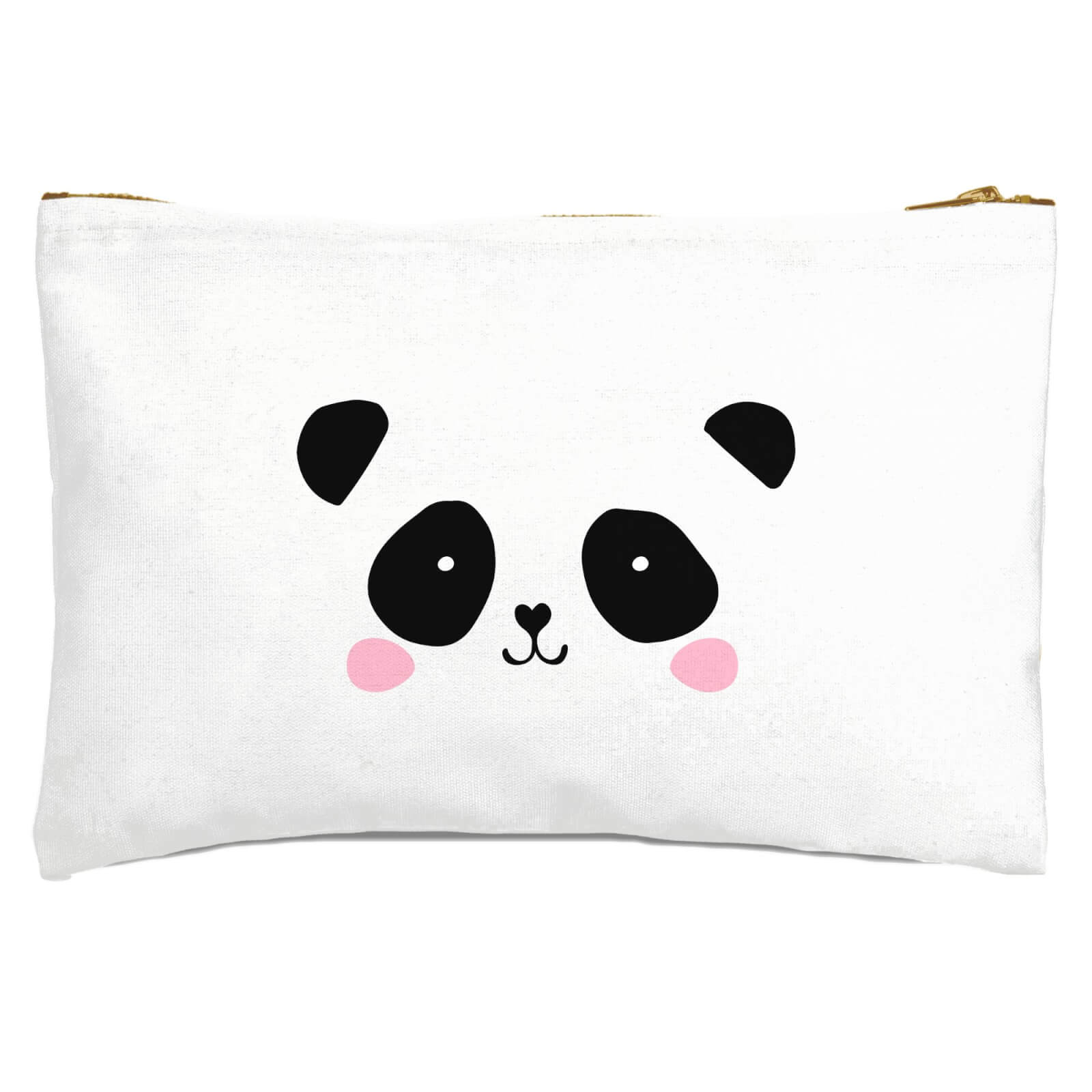 Cute Panda Face Zipped Pouch
