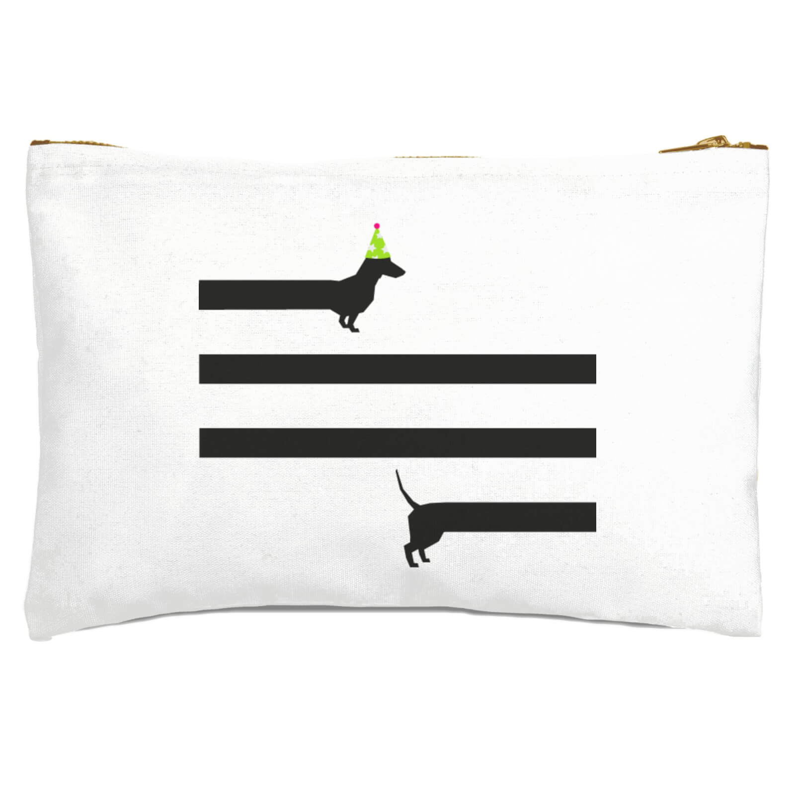 Party Dachshund Zipped Pouch