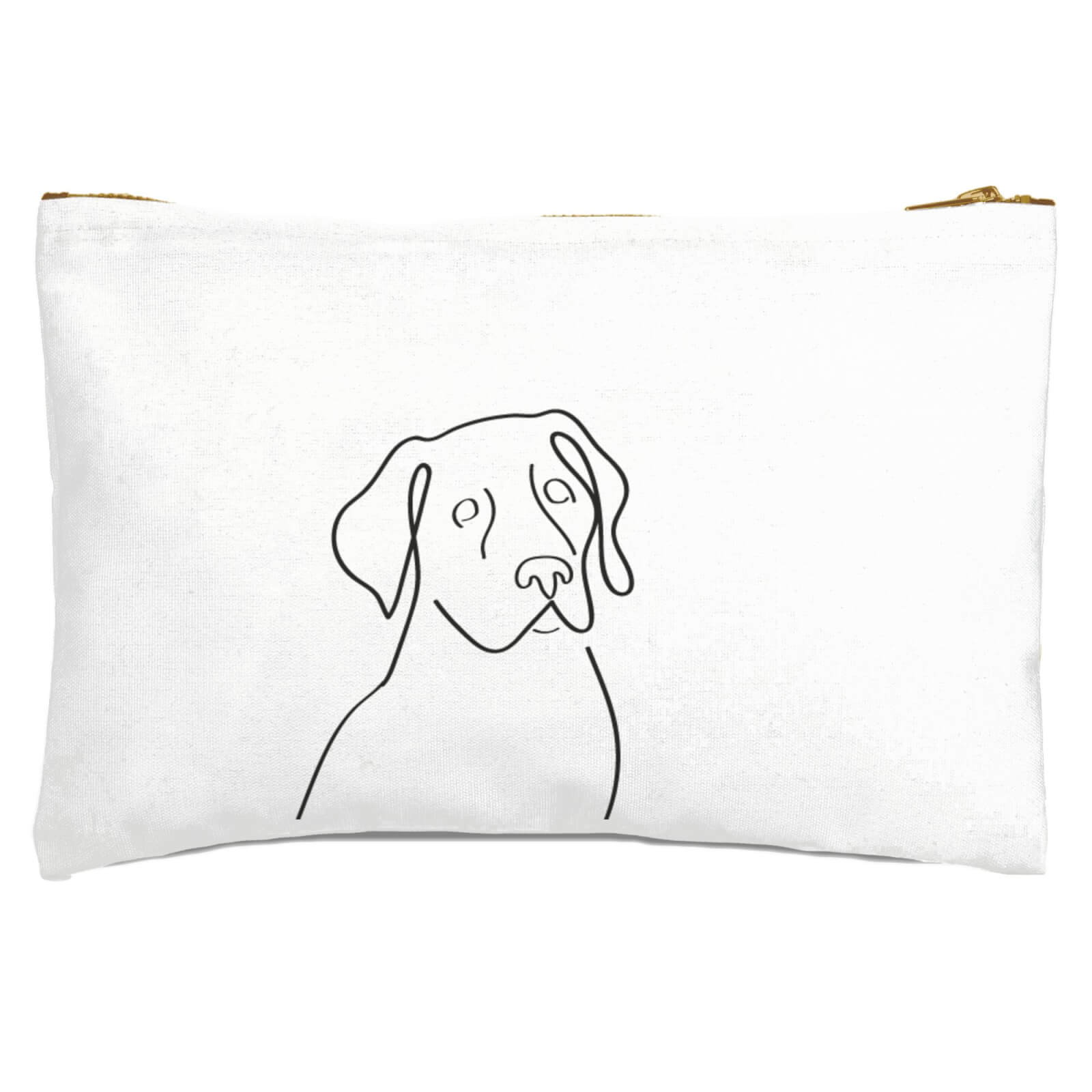 Line Drawing Dog Zipped Pouch