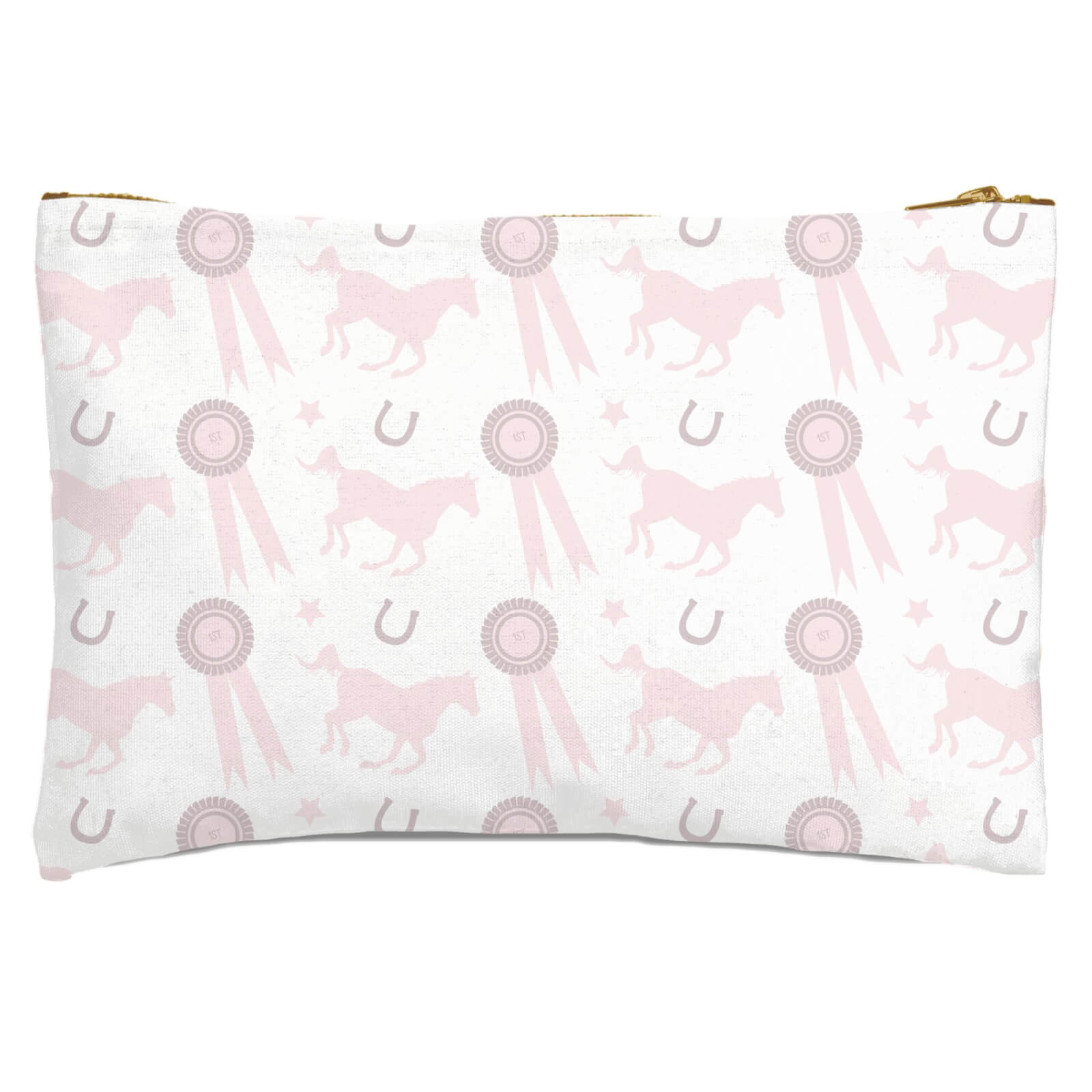 Rosette And Horse Zipped Pouch