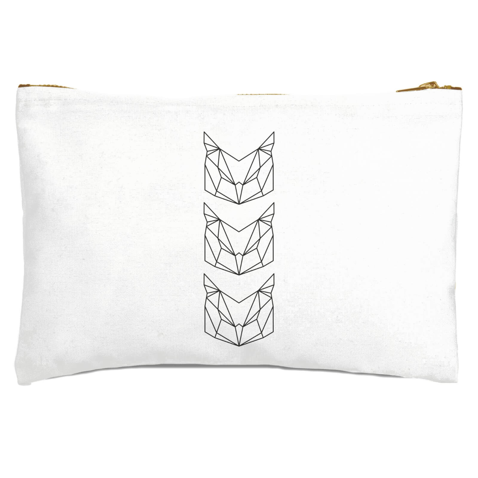 Three Geometric Owls Zipped Pouch