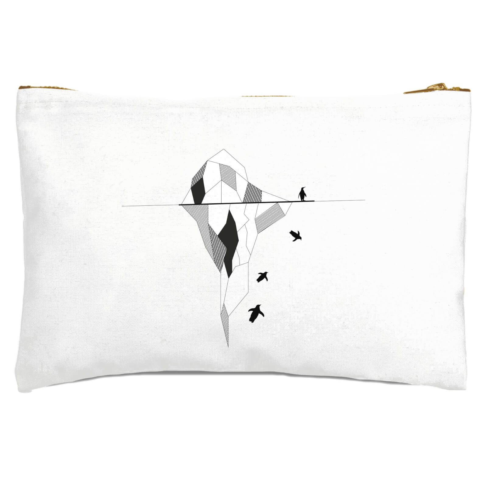 Ice Berg Penguins Zipped Pouch