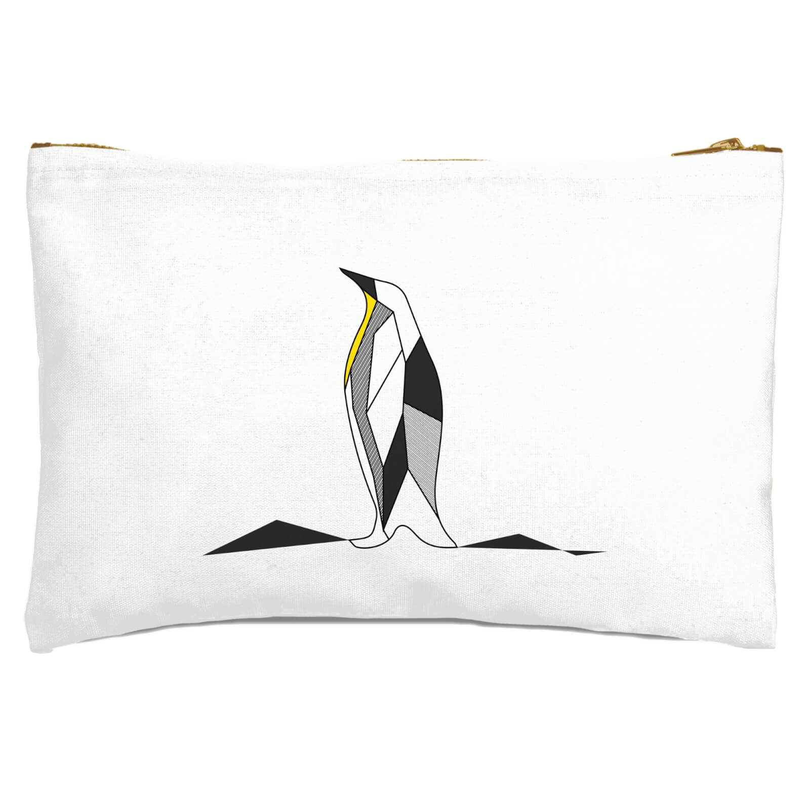 Geometric Penguin Zipped Pouch