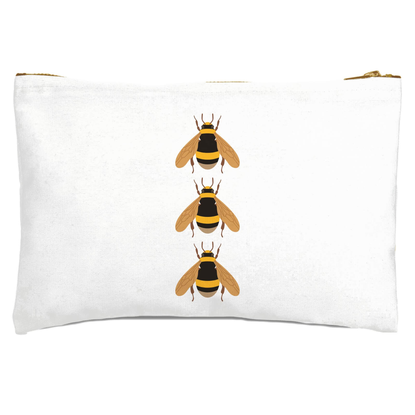 Triple Bees Zipped Pouch