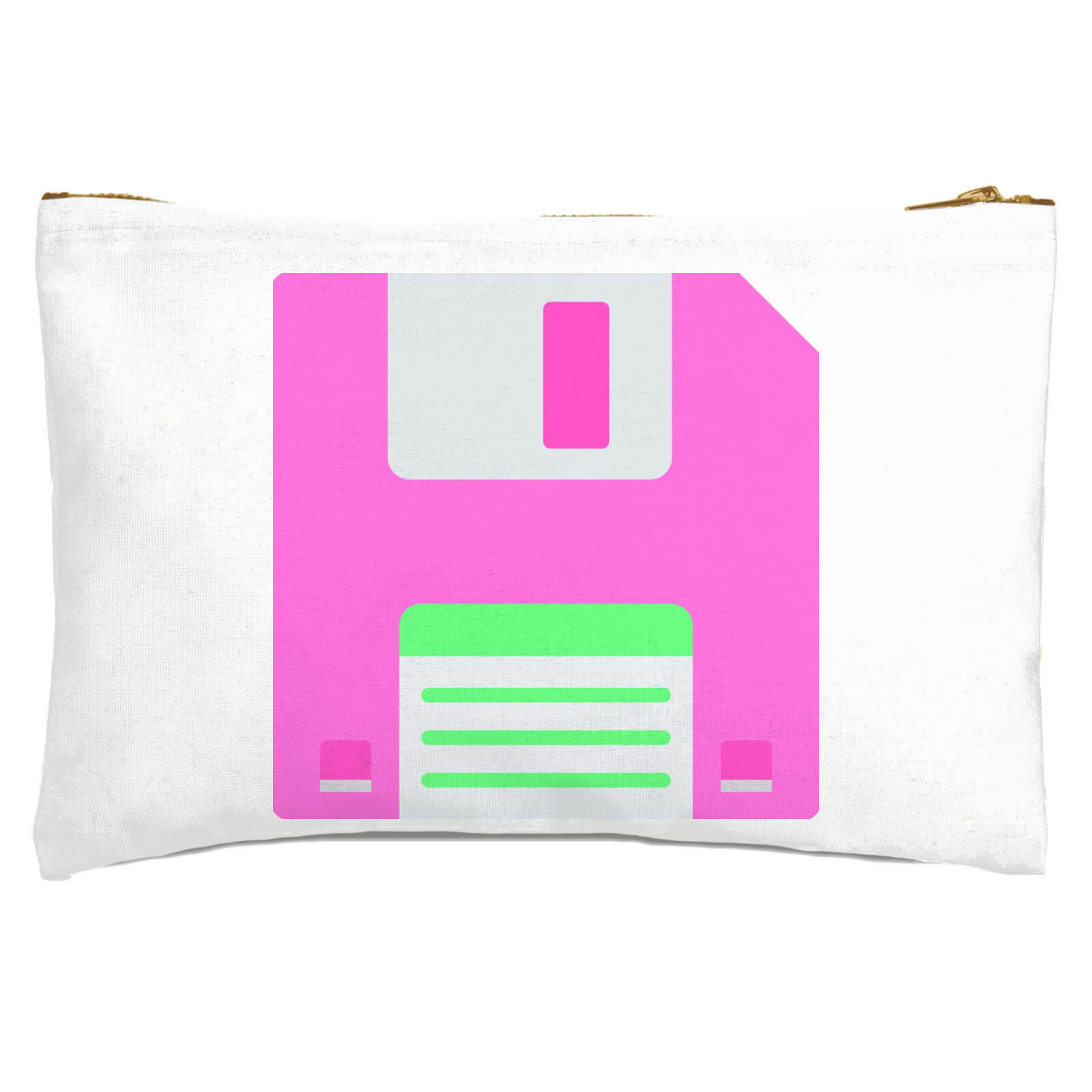Neon Floppy Disk Zipped Pouch