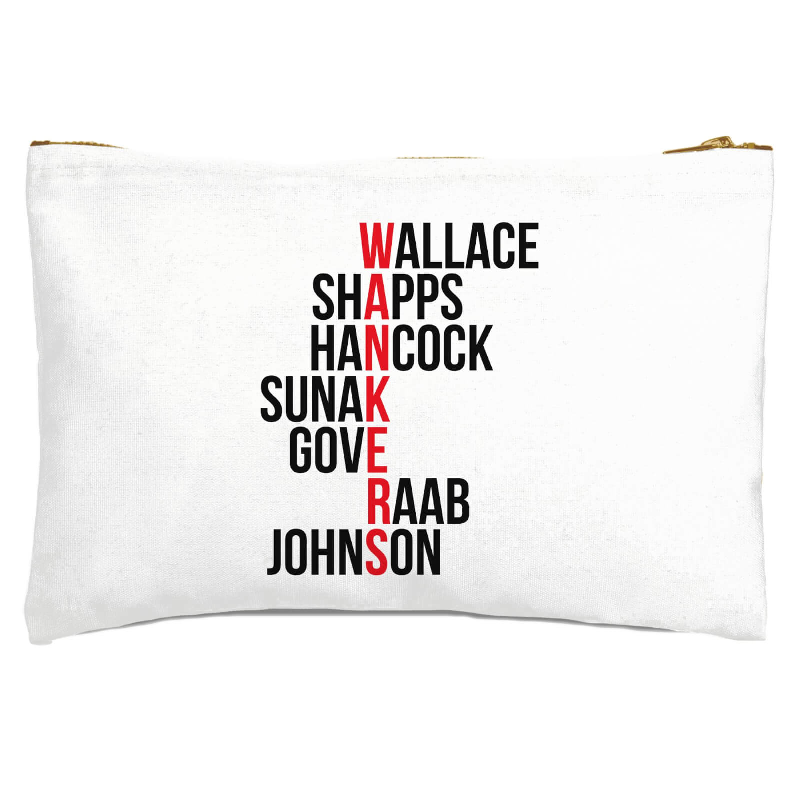 British Politics Zipped Pouch