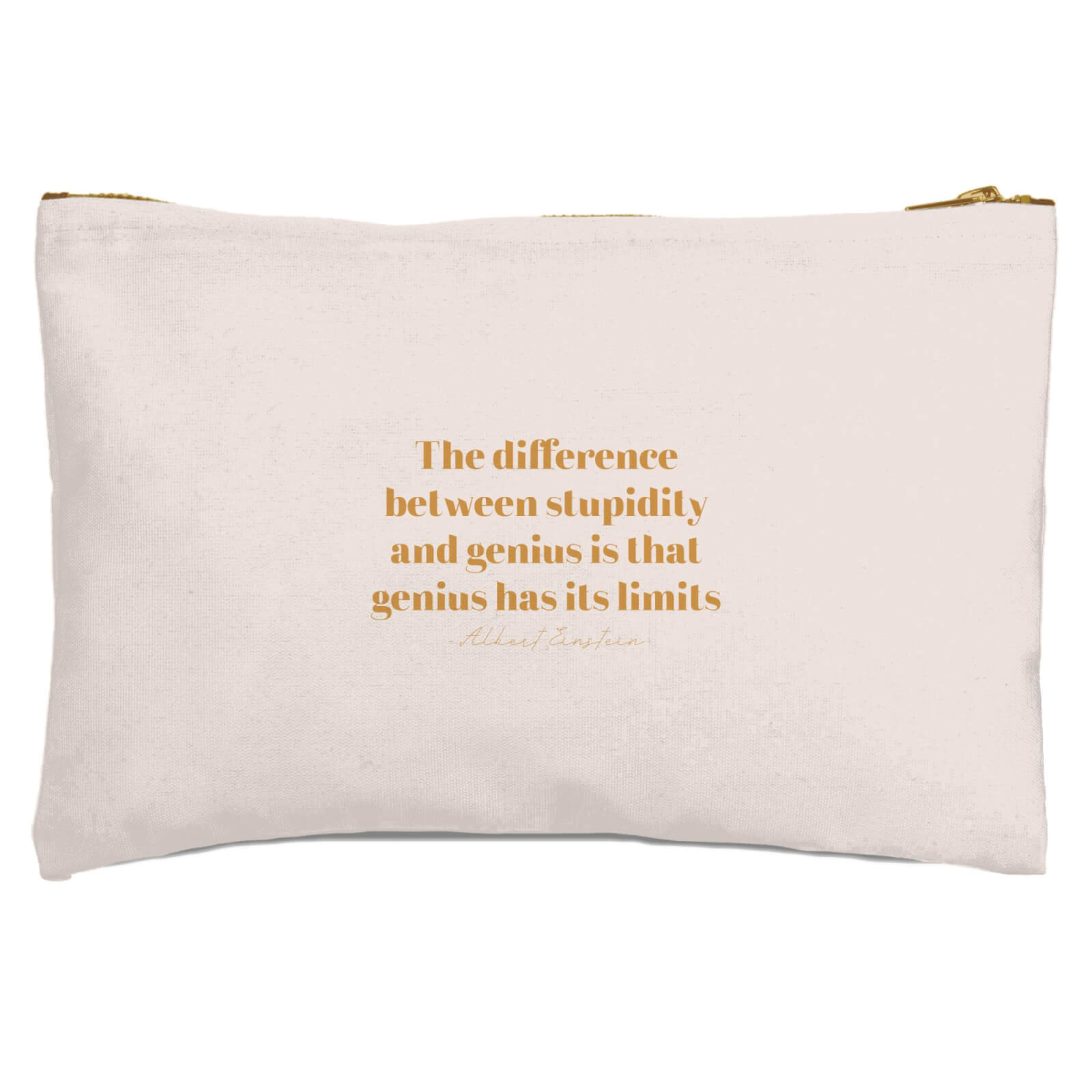 The Difference Between Stupidity And Genius Zipped Pouch