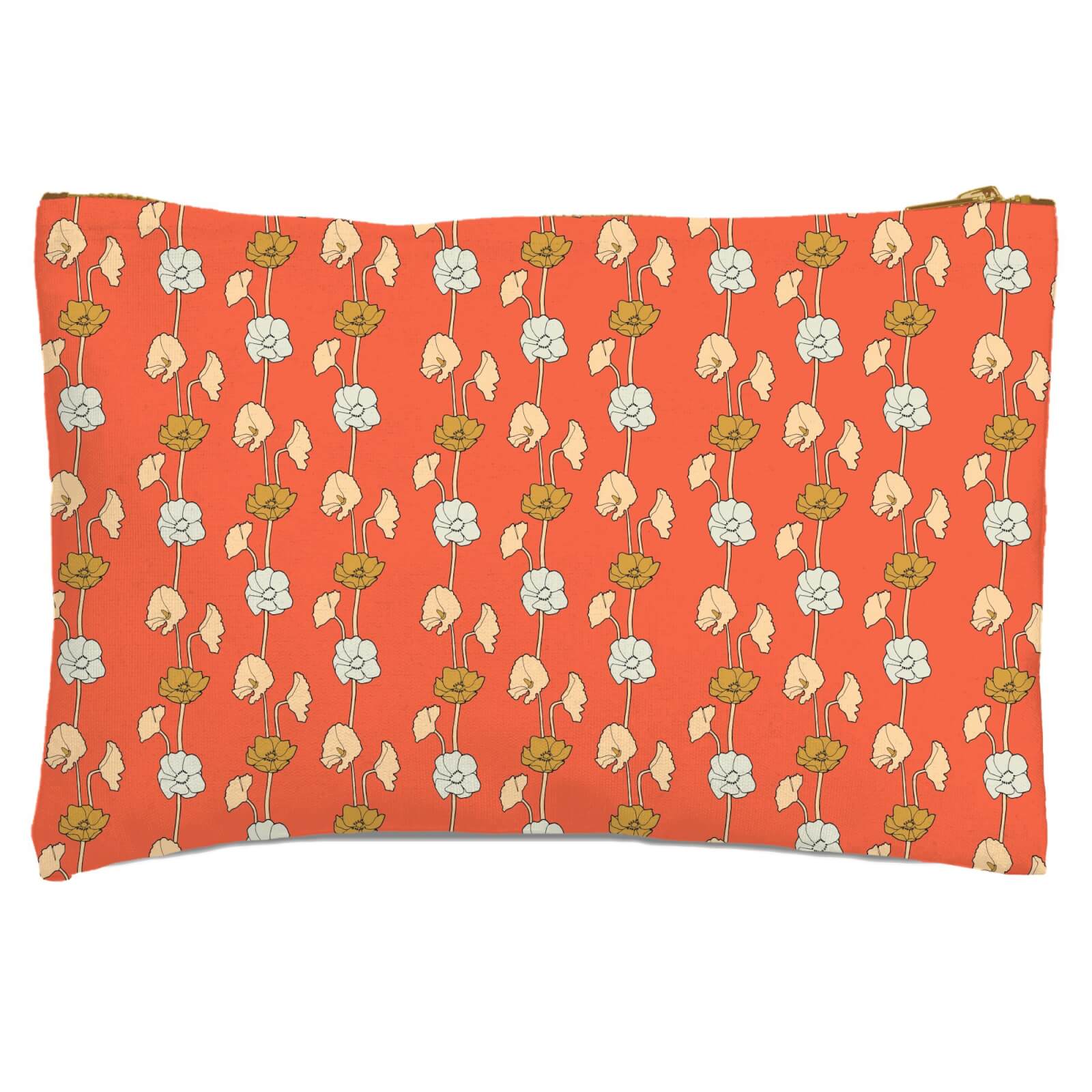 60s Small FLowers Zipped Pouch