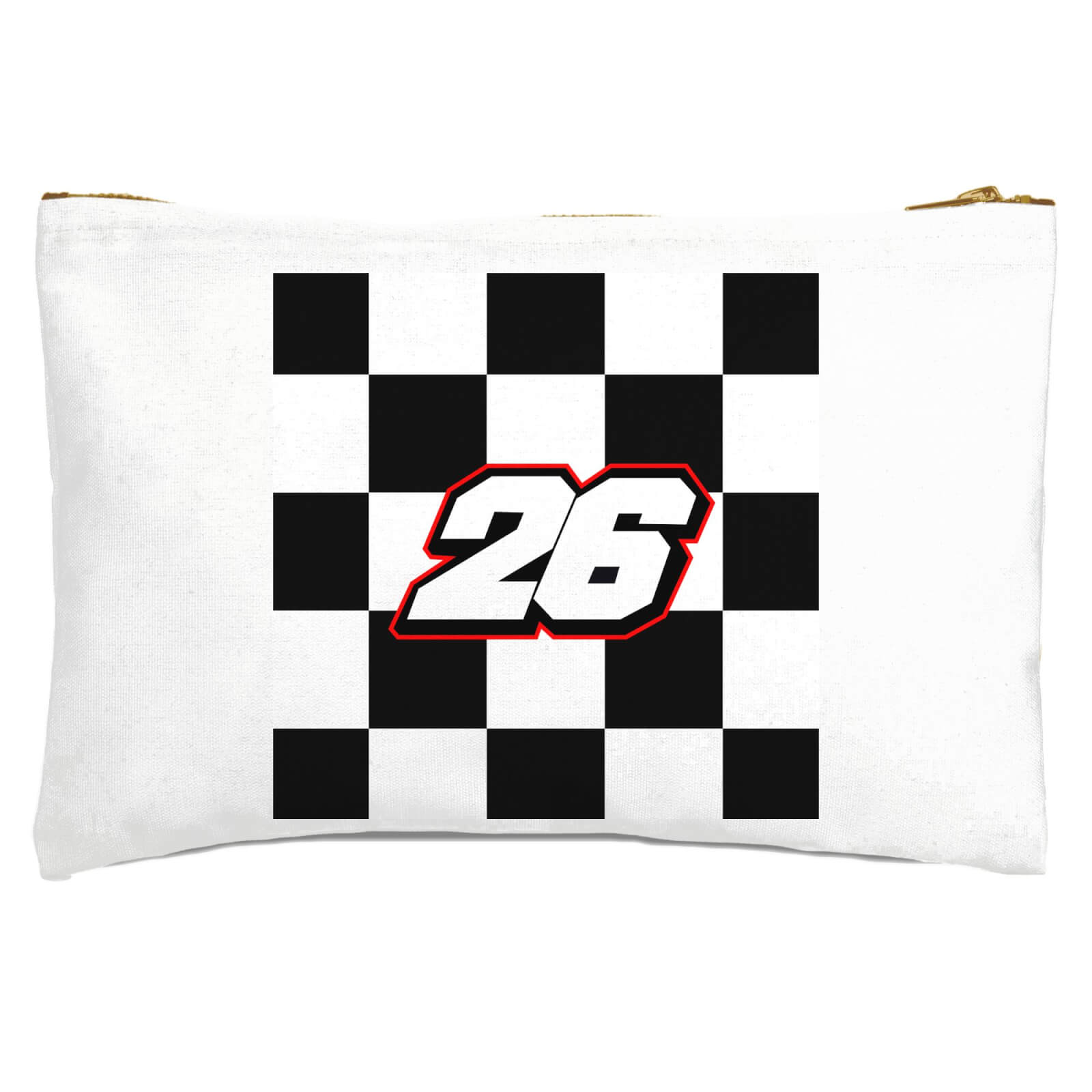 Motorcycle Number 26 Zipped Pouch