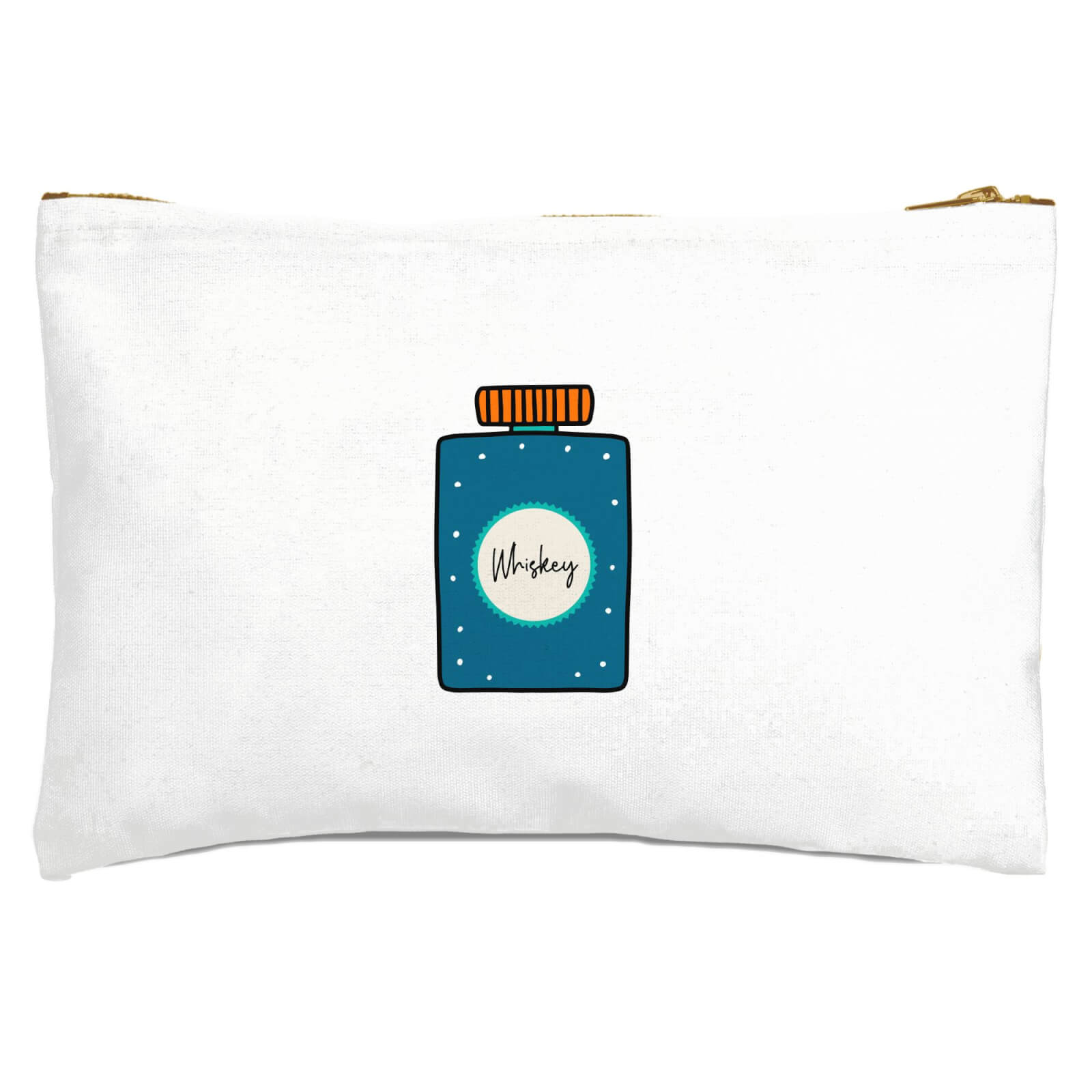 Whiskey Illustration Zipped Pouch