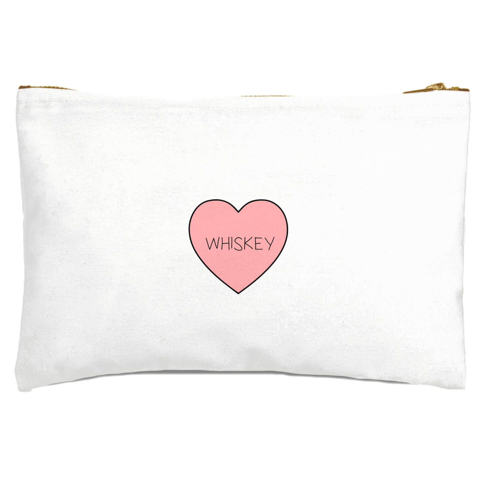 I Love Whiskey Zipped Pouch
