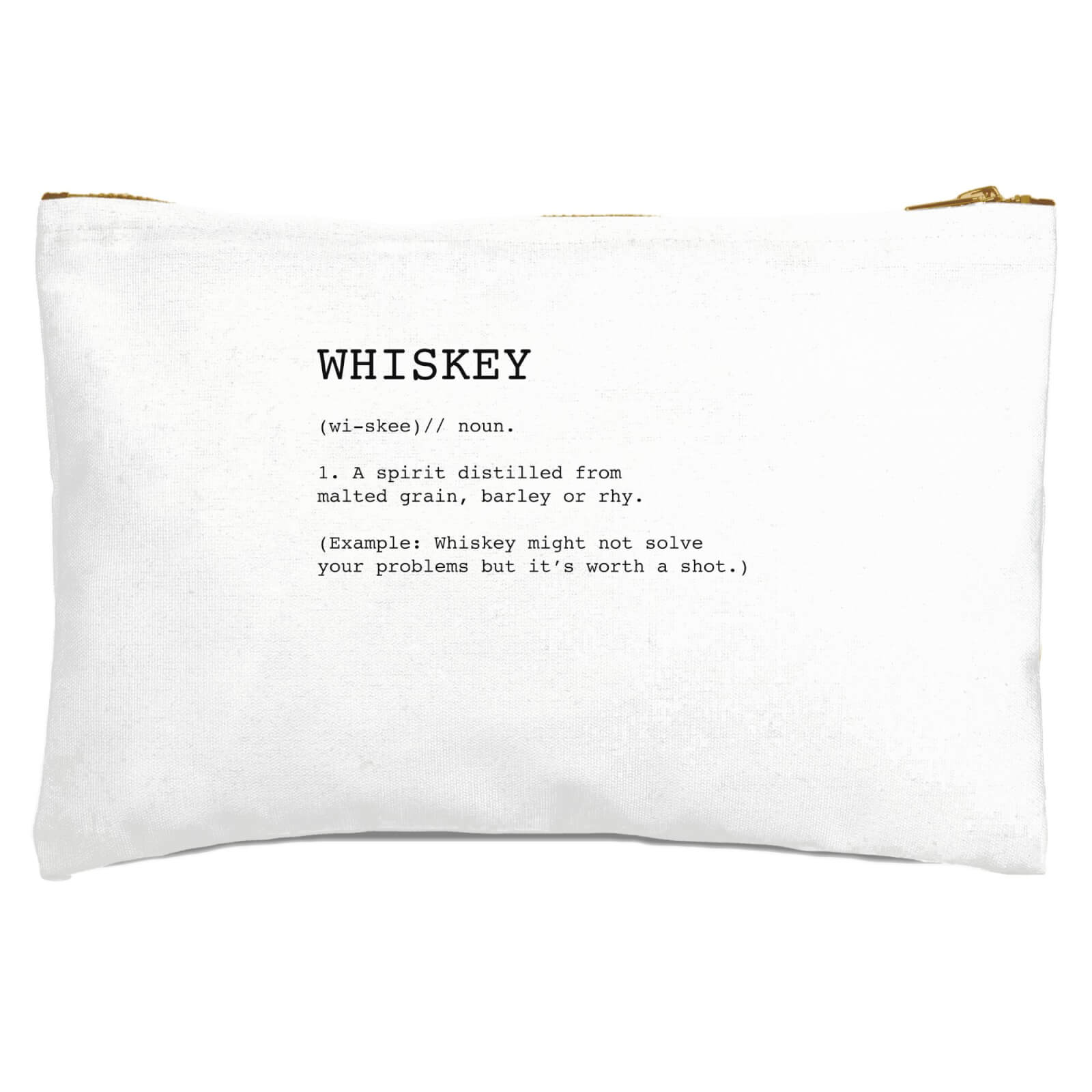 Whiskey Definition Zipped Pouch